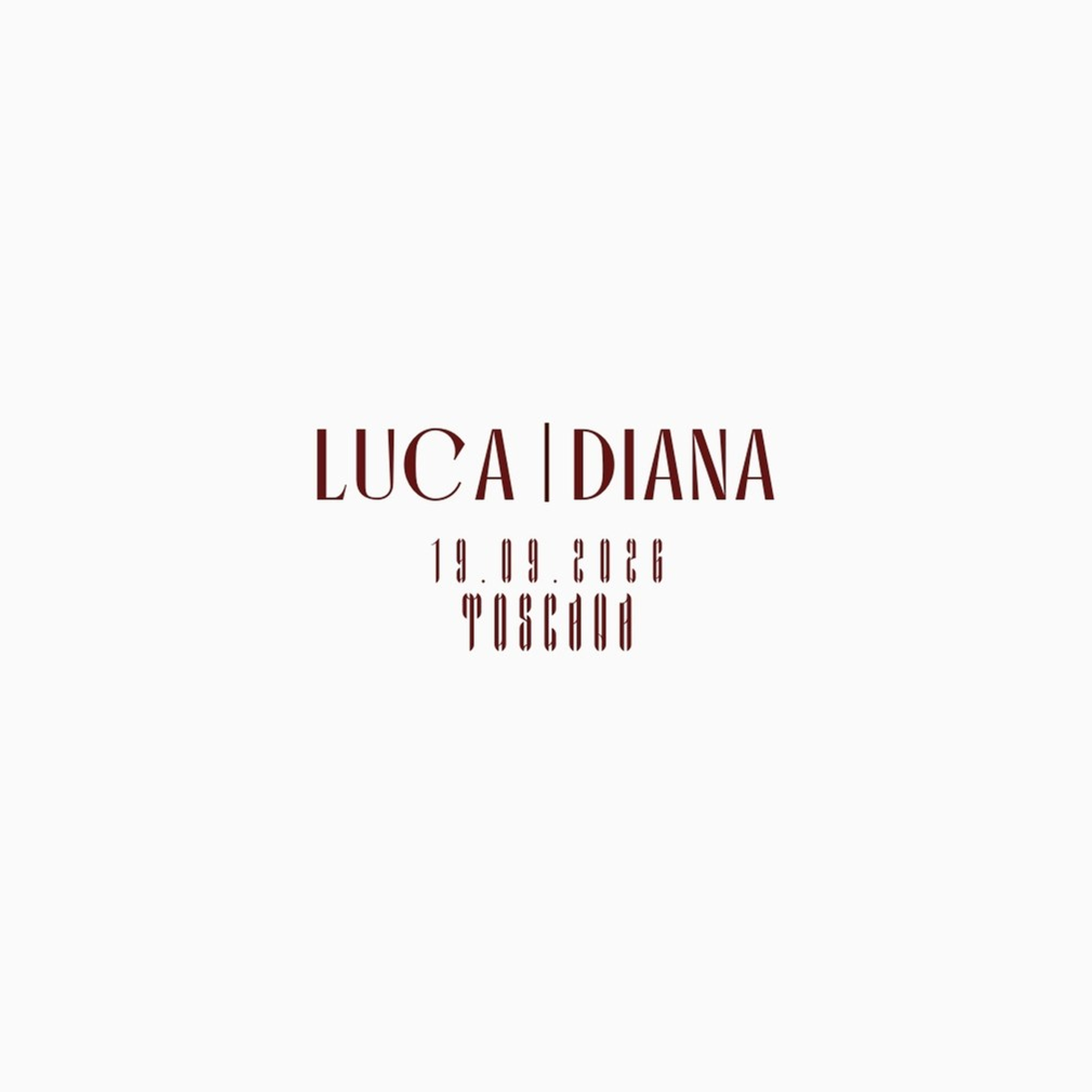 Diana & Luca — A la russe