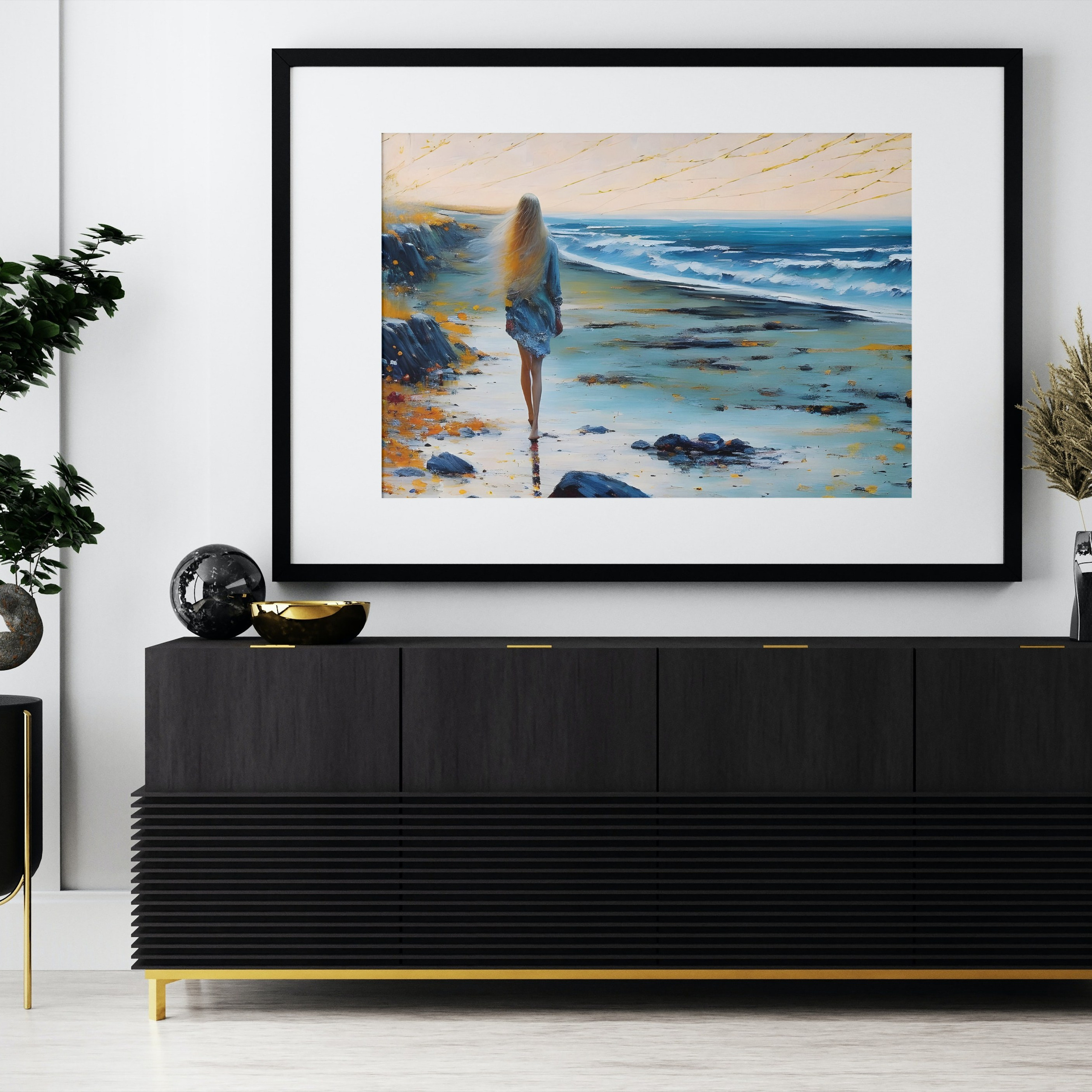 “Into the distance…” digital art for interior