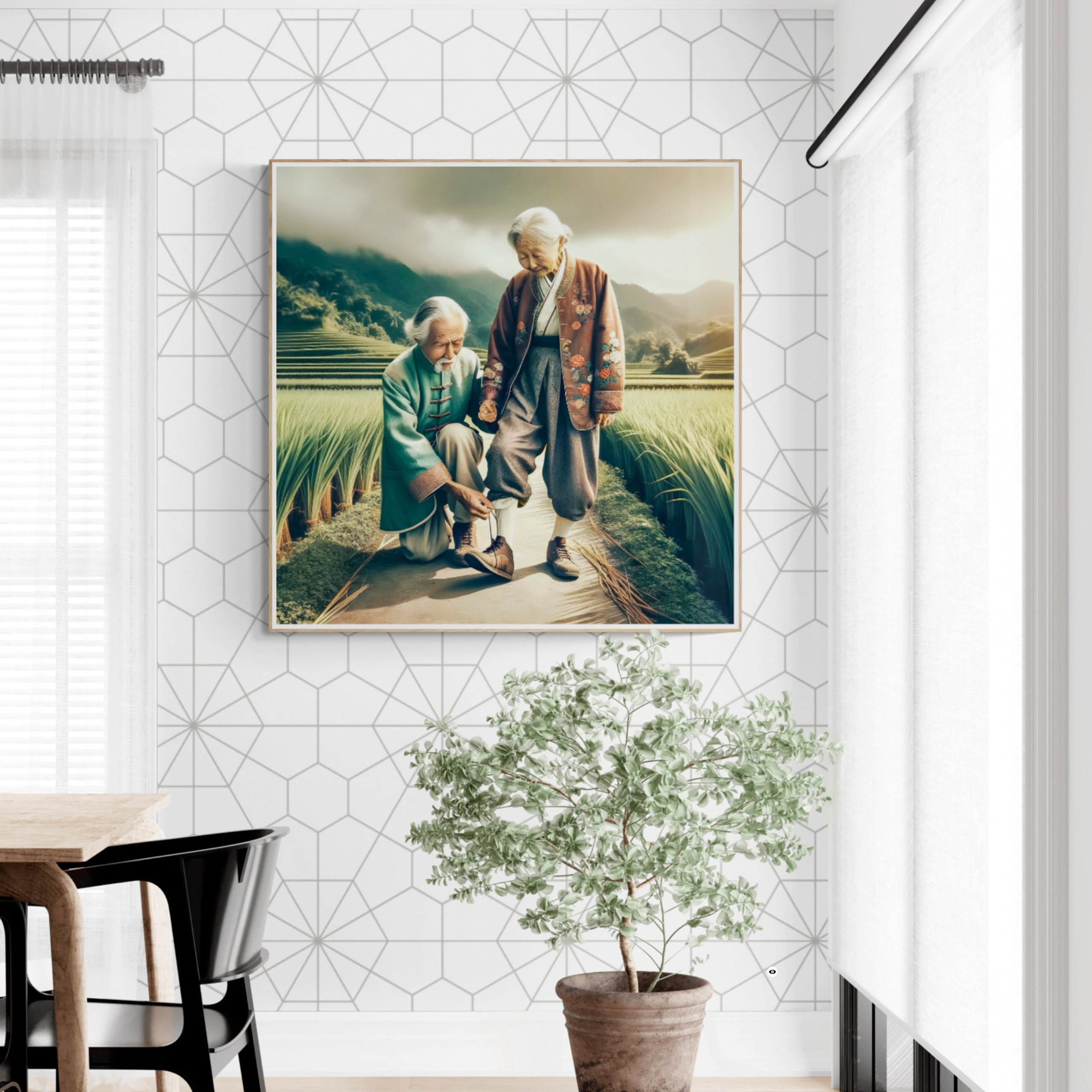 “Eternal love” digital art for interior
