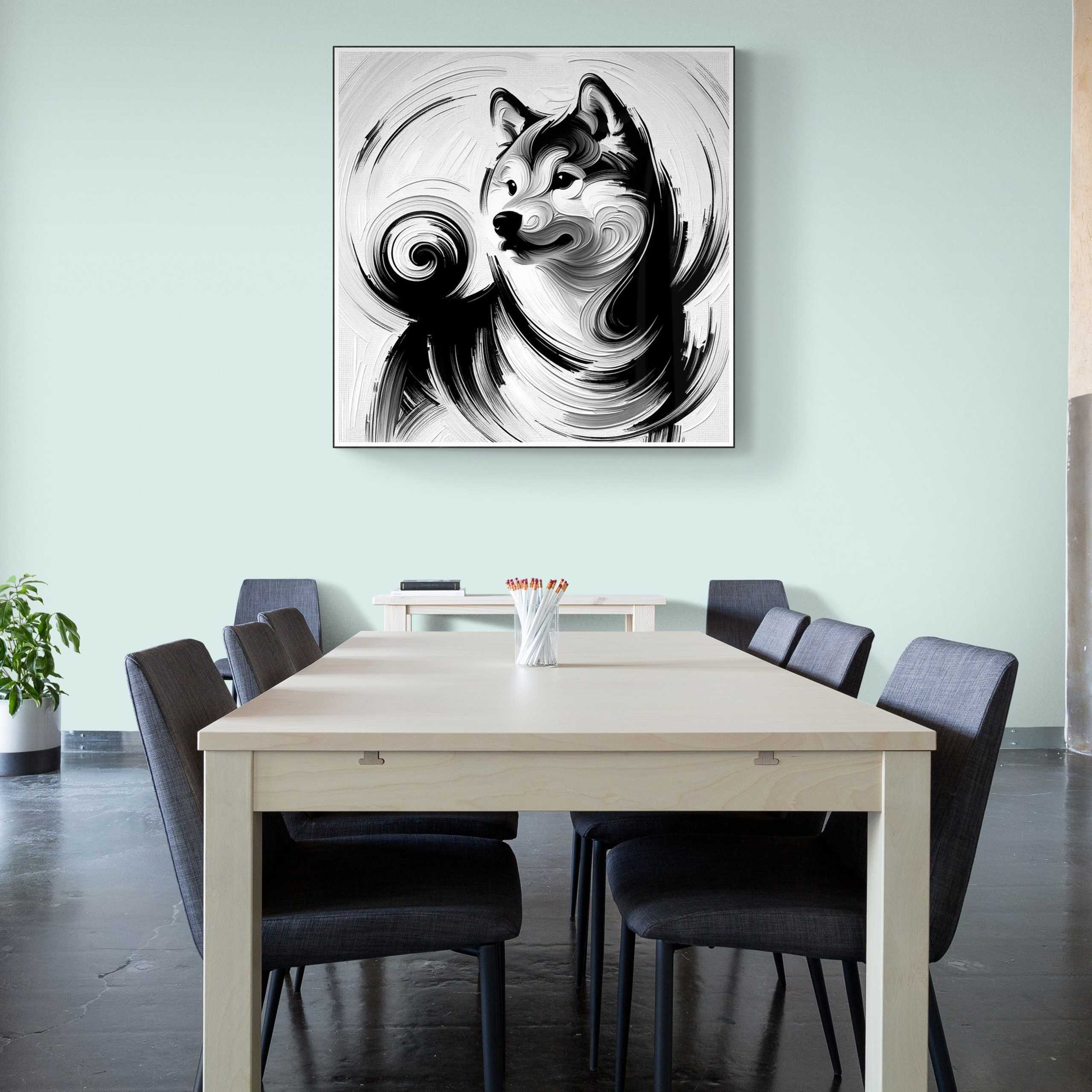 “Shiba Inu Abstract” Digital art