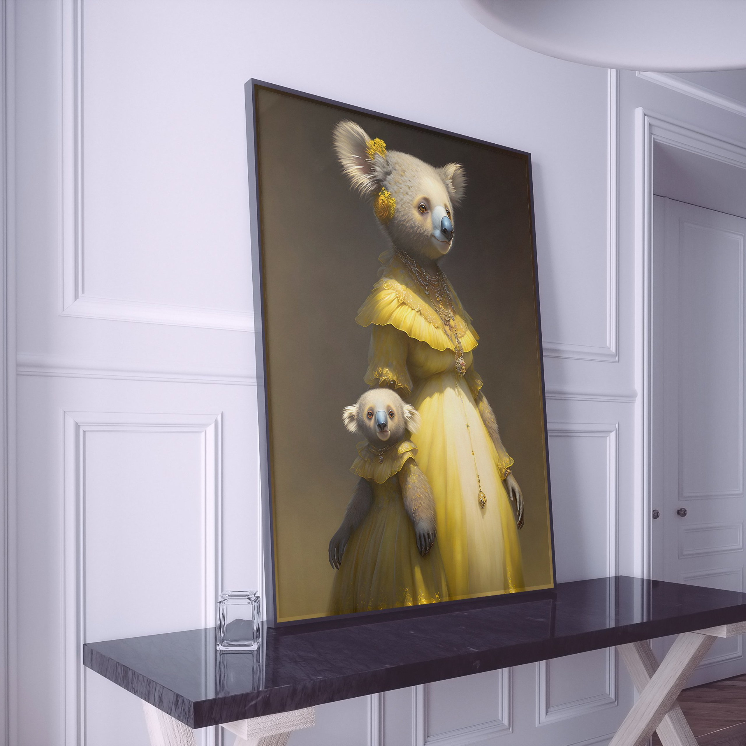 “Koala with daughter” digital art for interior