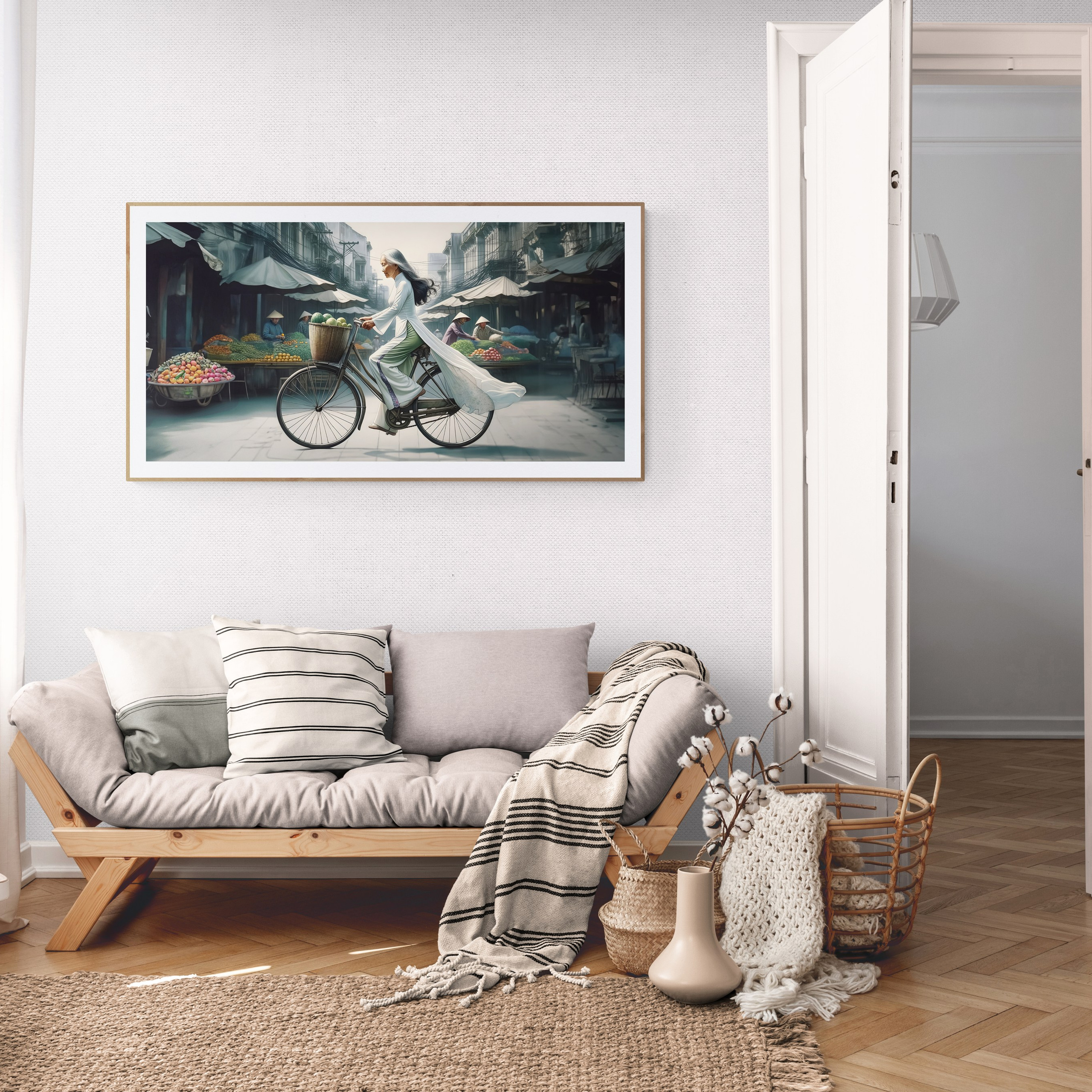“On Sunday” Digital art — asian style/ TIFF. AI Photo Retoucher and Image Restorer Zhanna Ognivo