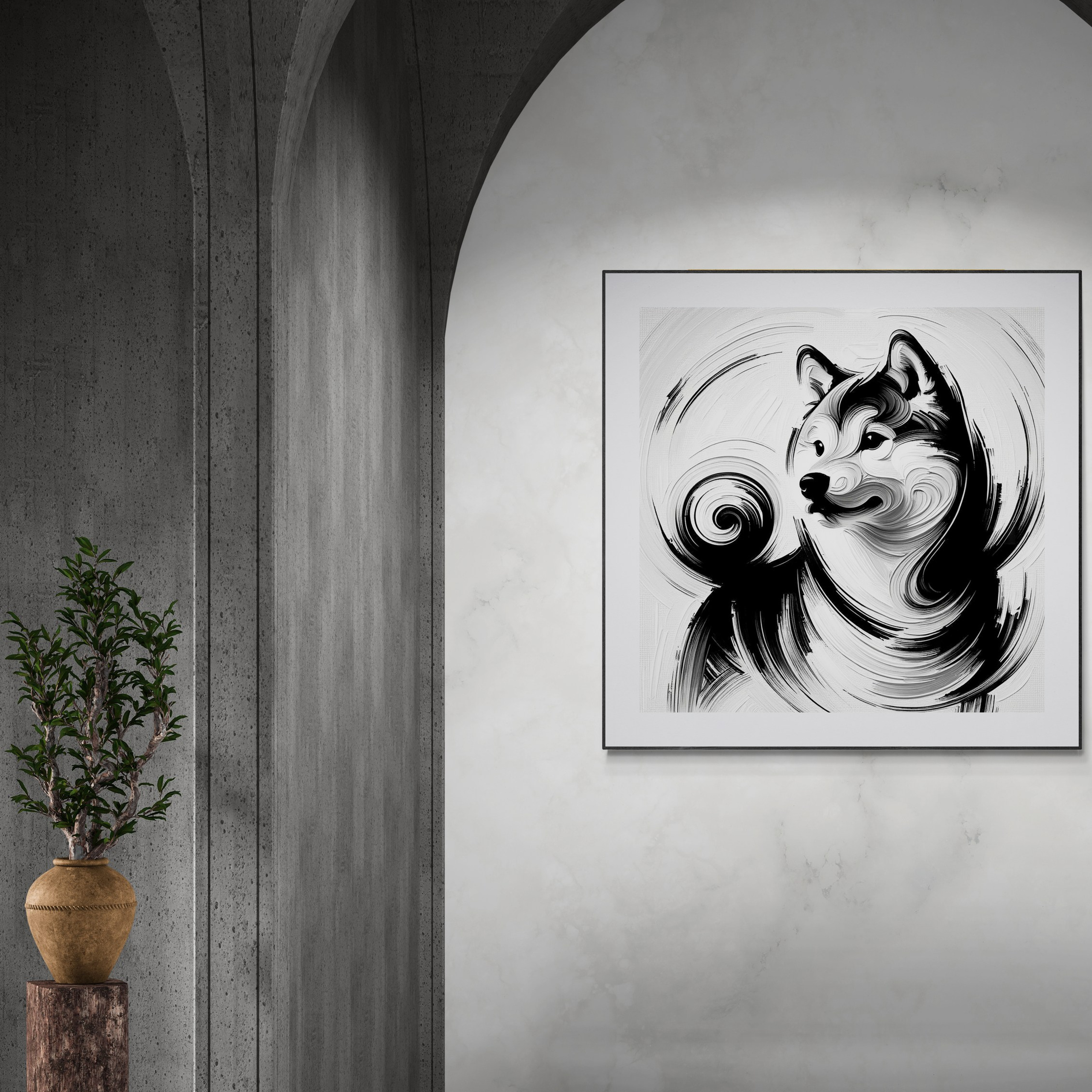 “Shiba Inu Abstract” Digital art