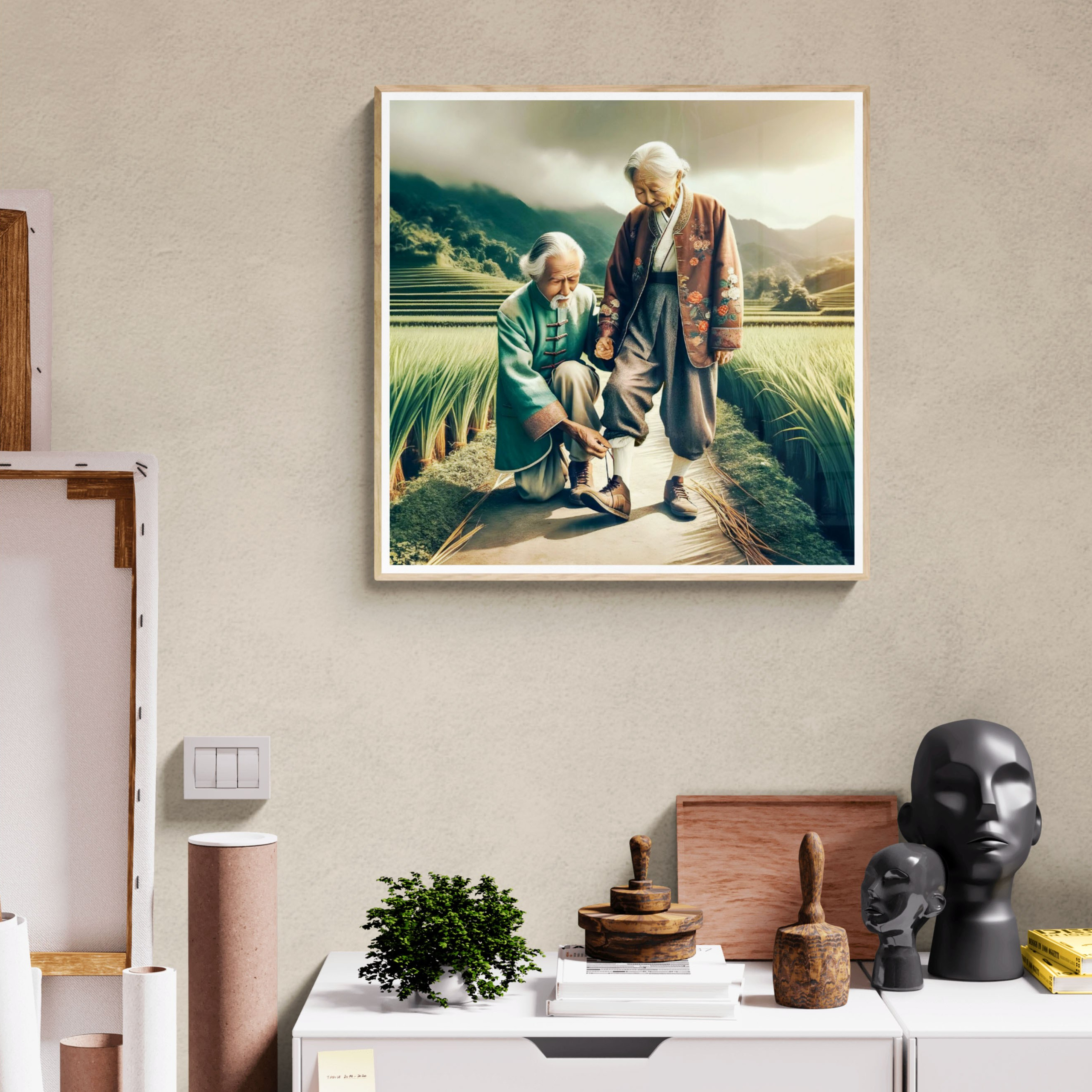 “Eternal love” digital art for interior