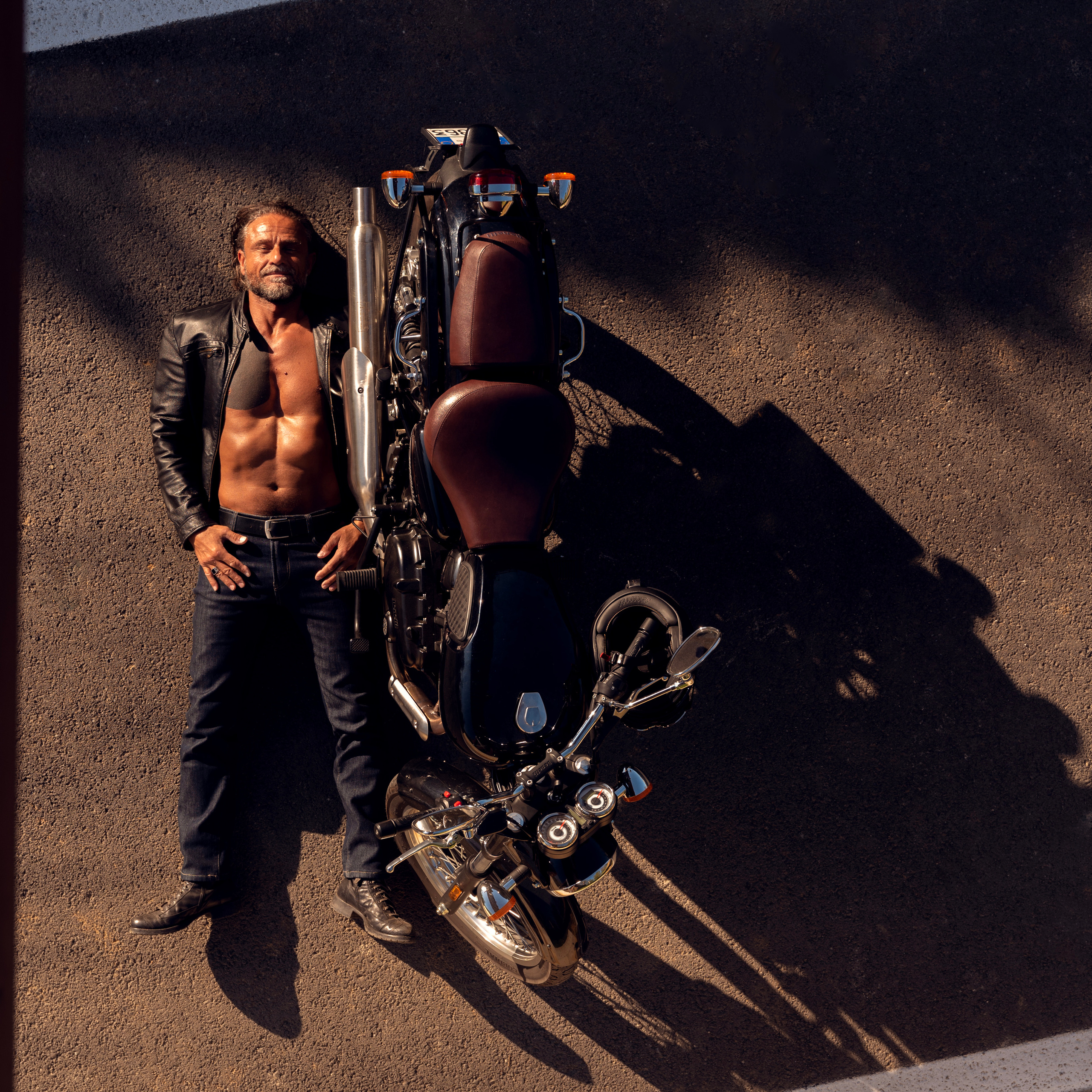 shooting fotografico ispirato ai film d’azione scene in moto