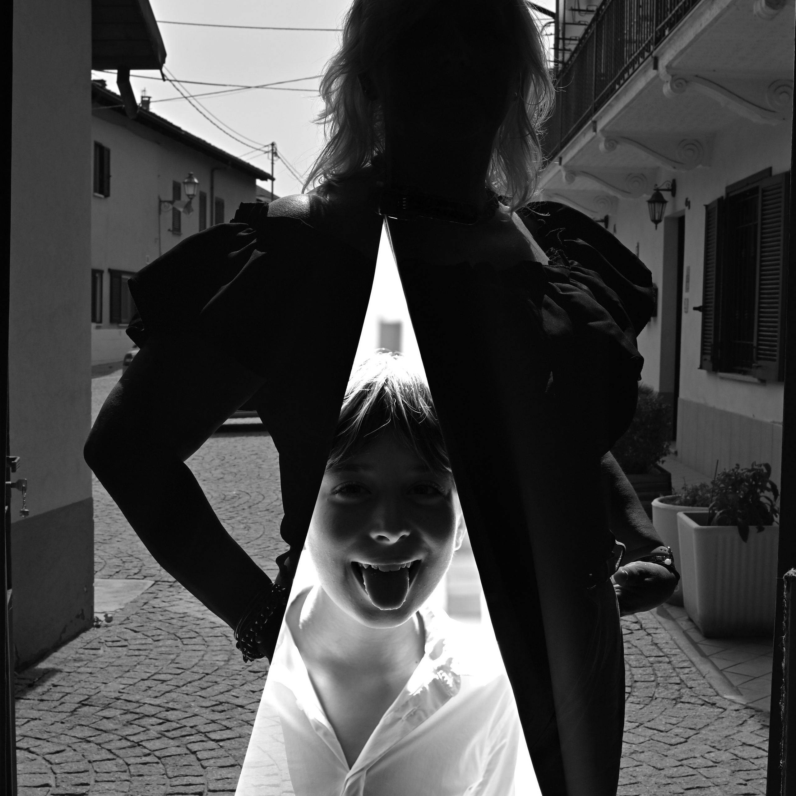 Photo Shooting in&nbsp;studio mother with son