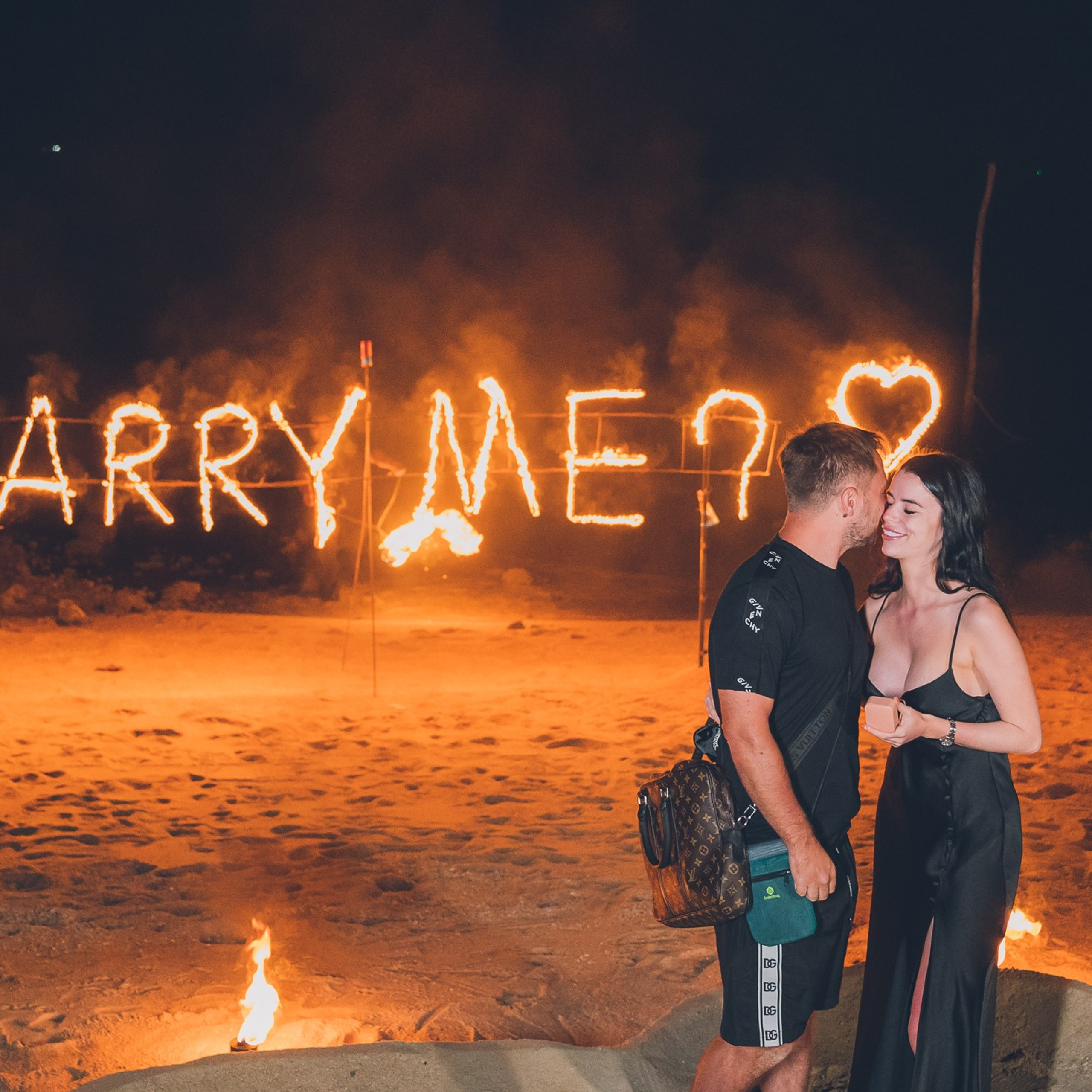 Photo. Romantic proposal on Koh Samui, Thailand