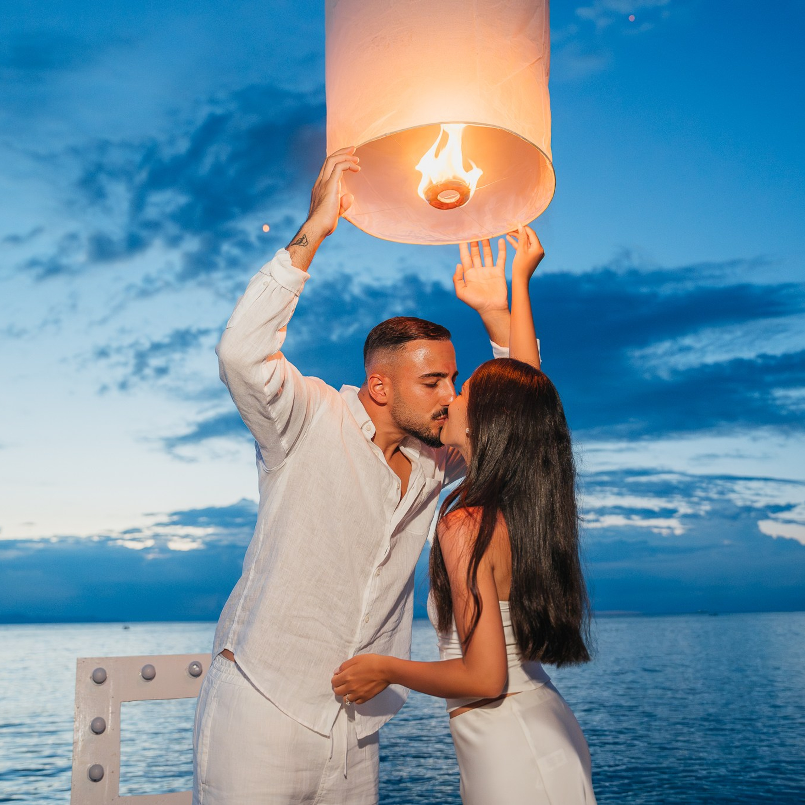 Photo. Romantic proposal on Koh Samui, Thailand