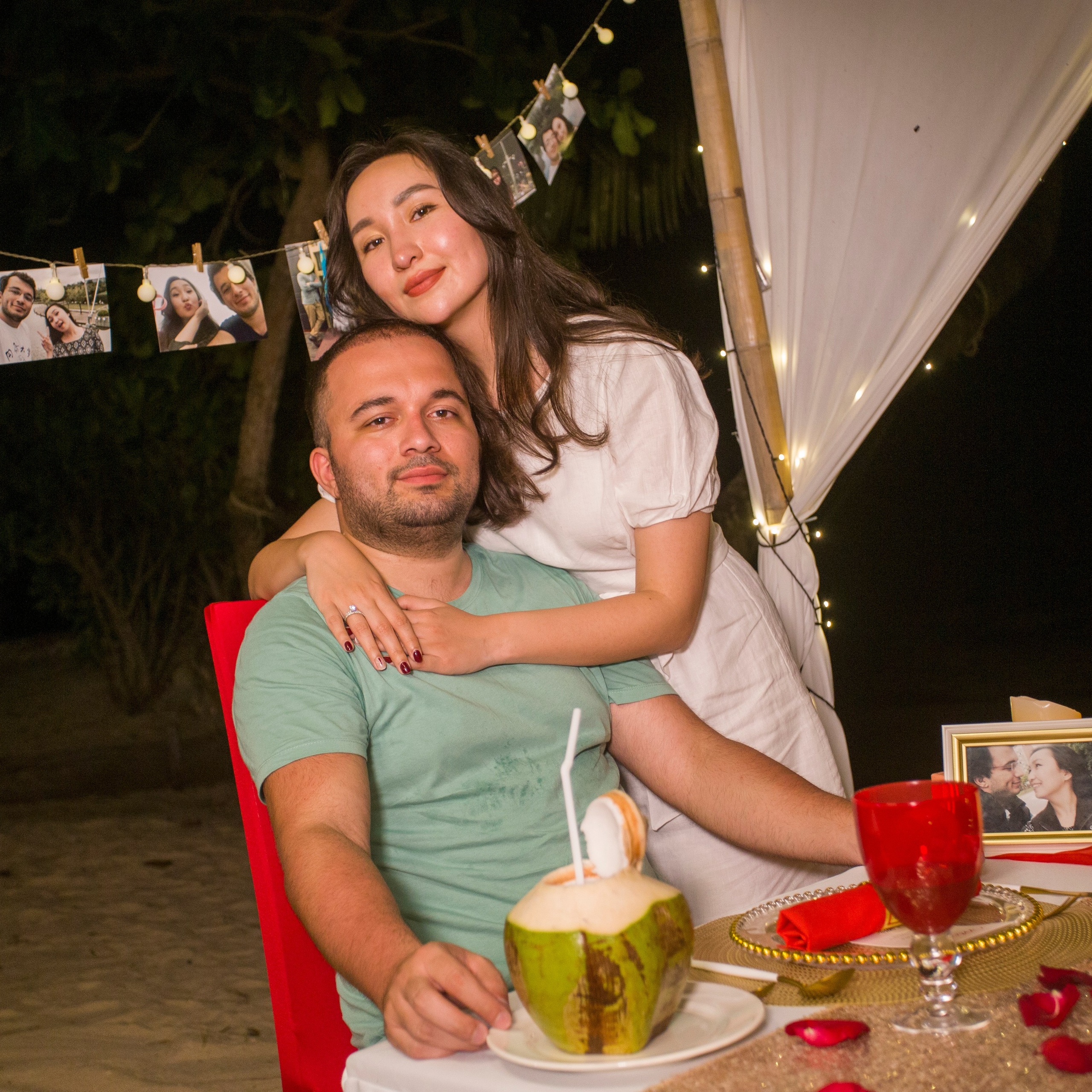 Photo. Romantic proposal on Koh Samui, Thailand