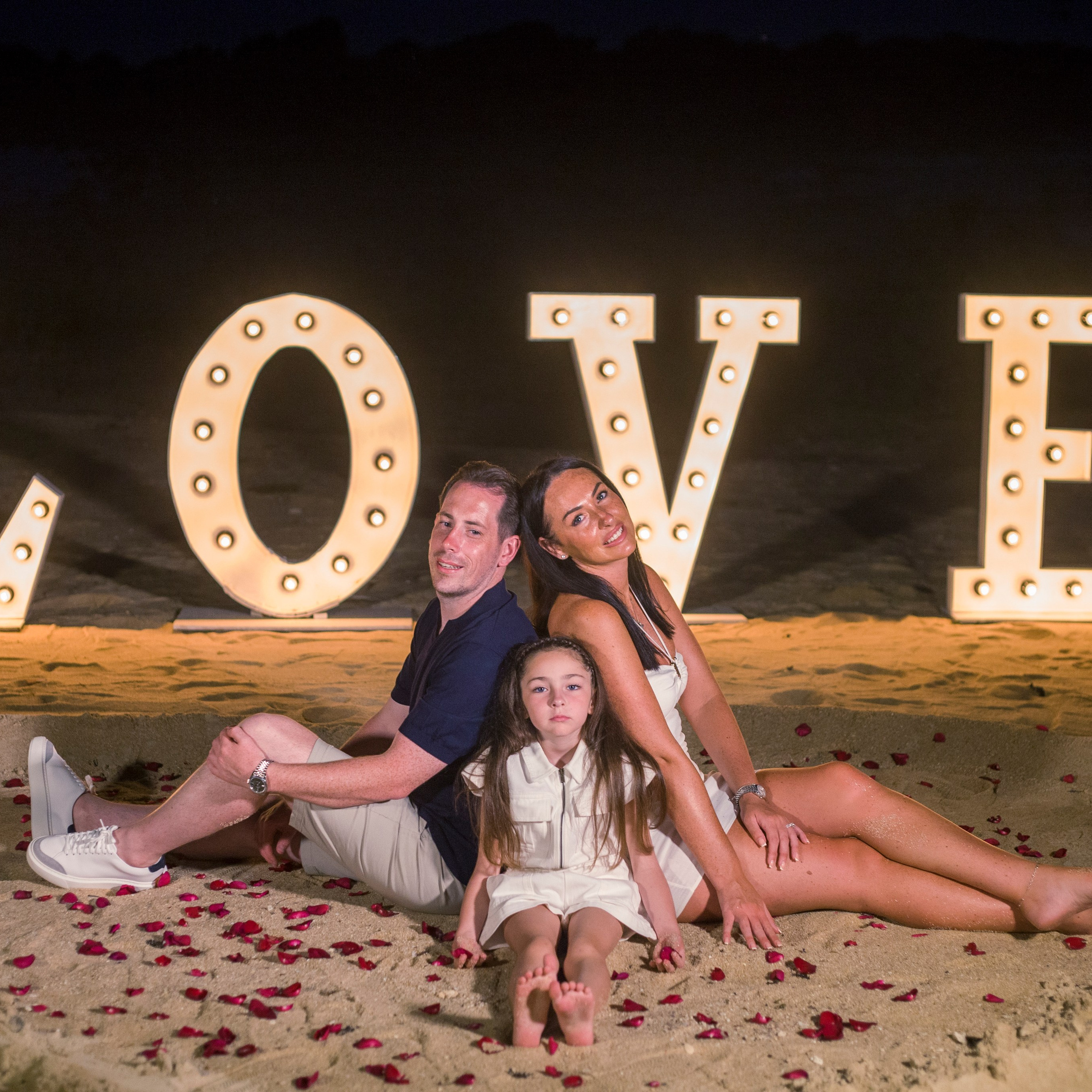 Photo. Romantic proposal on Koh Samui, Thailand