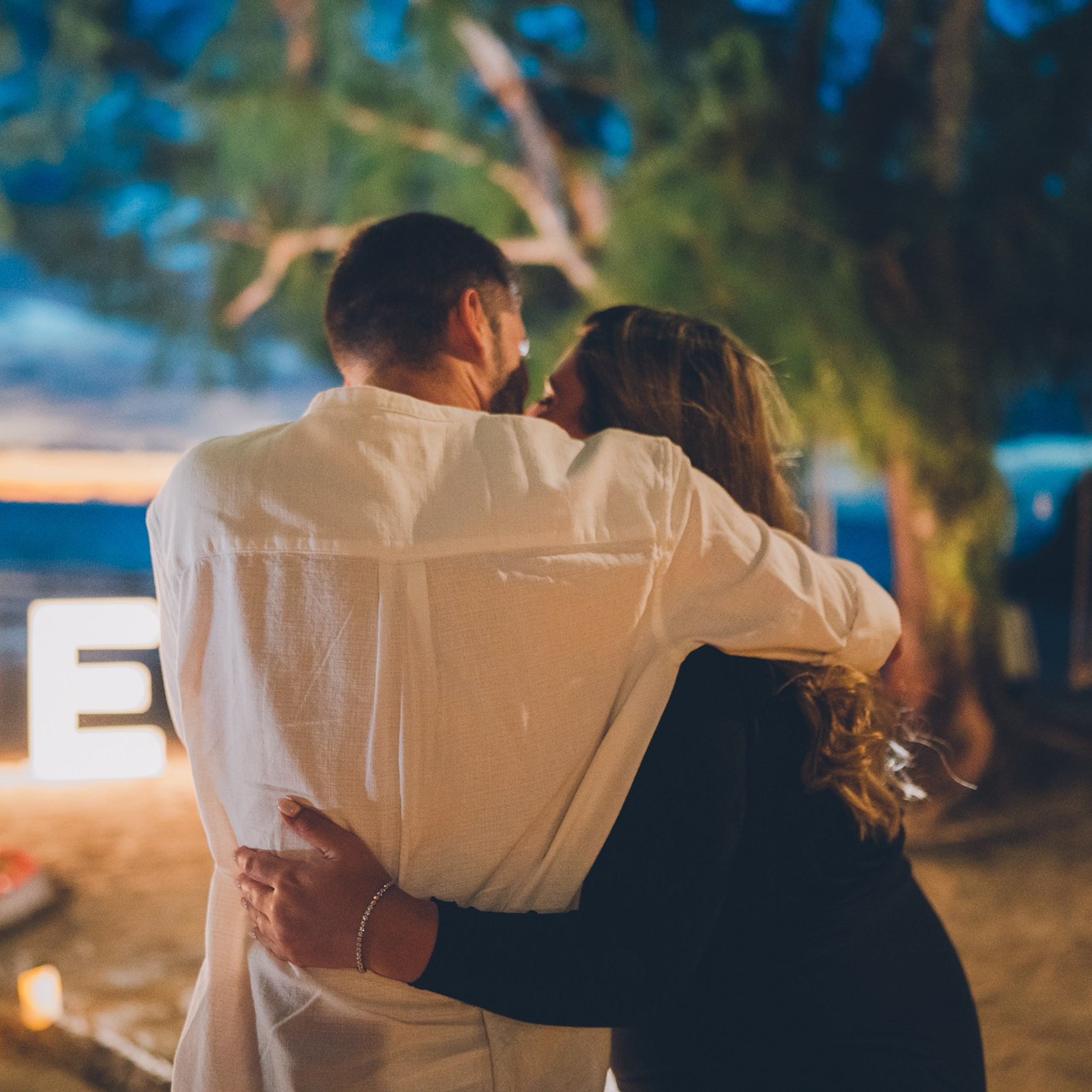 Photo. Romantic proposal on Koh Samui, Thailand