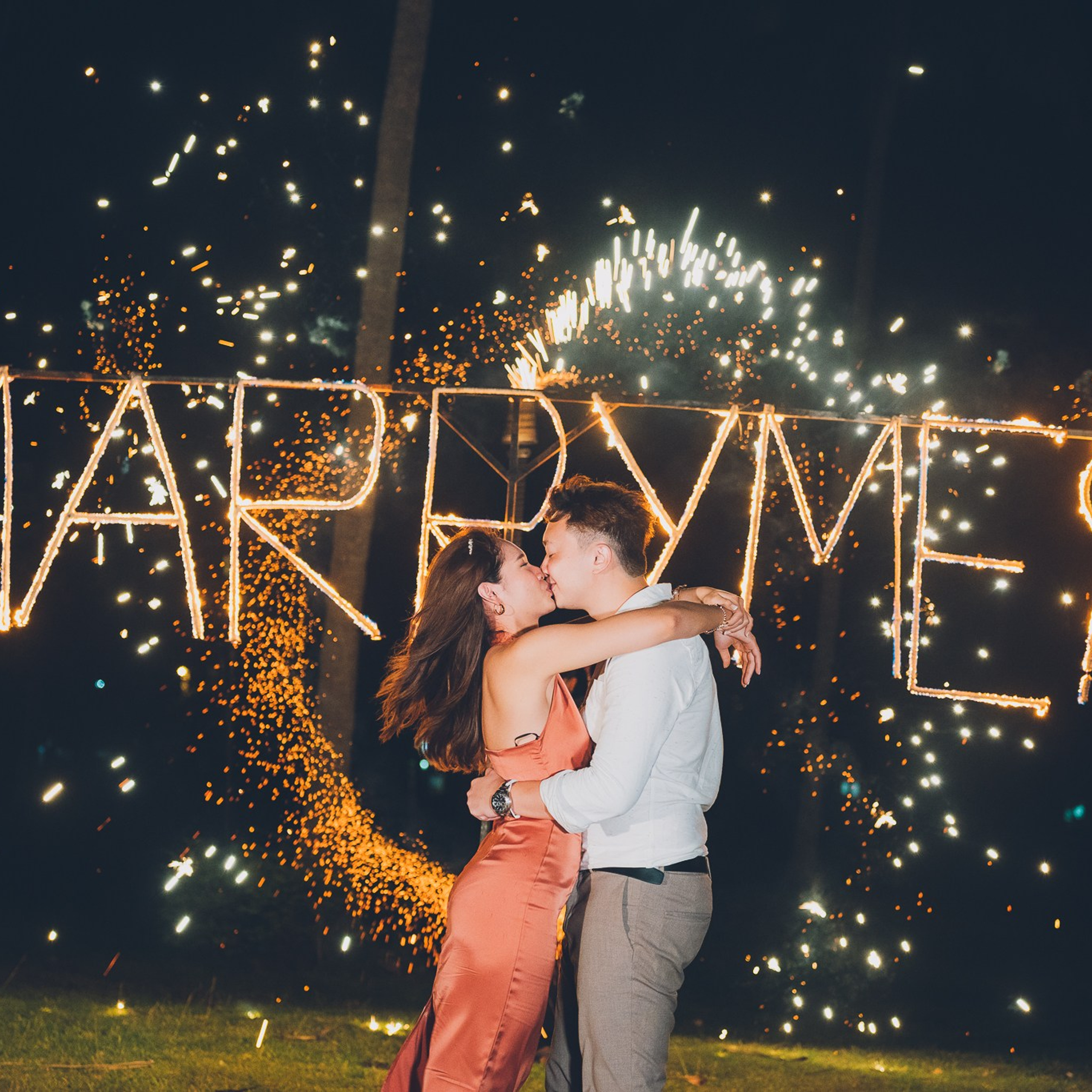Photo. Romantic proposal on Koh Samui, Thailand