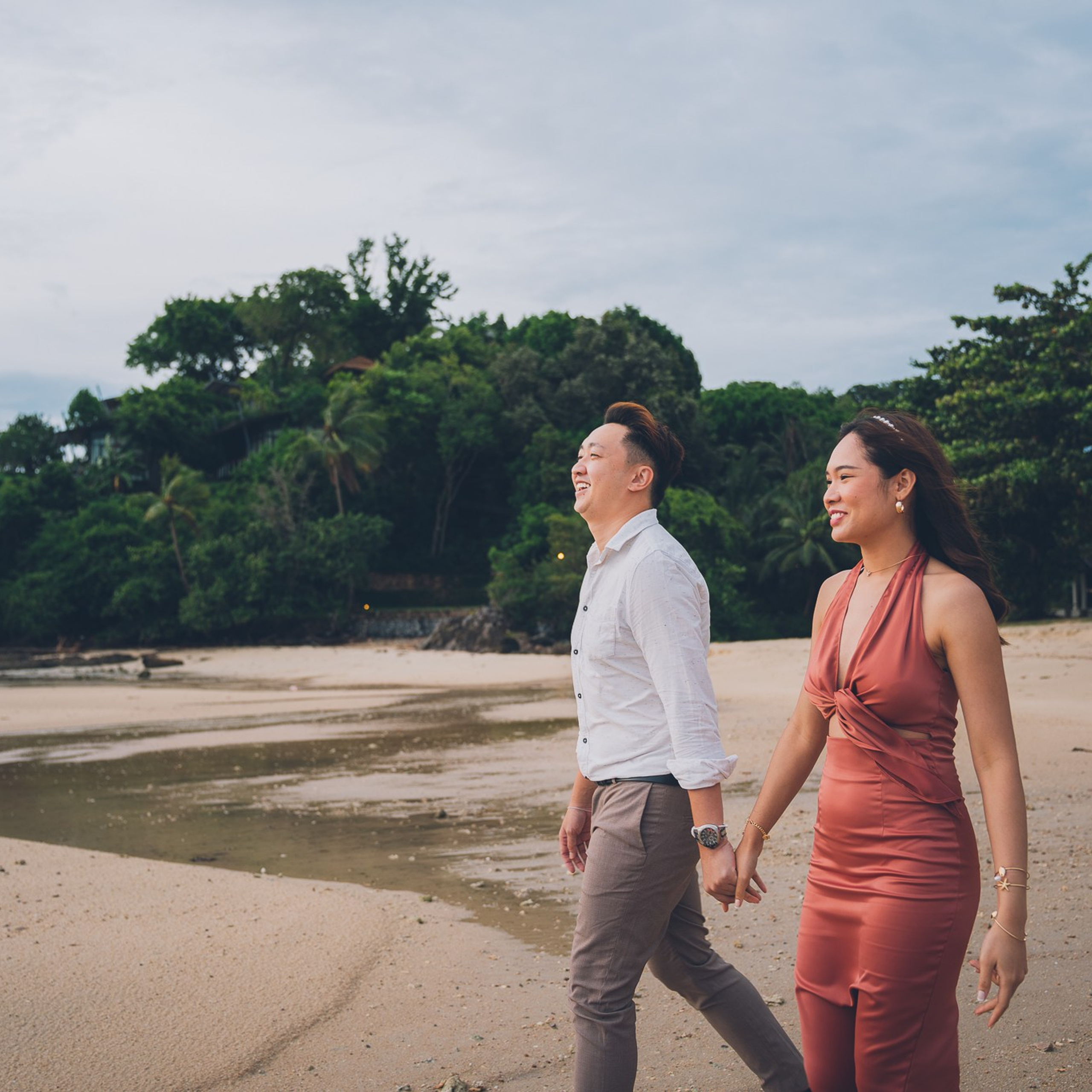 Photo. Romantic proposal on Koh Samui, Thailand