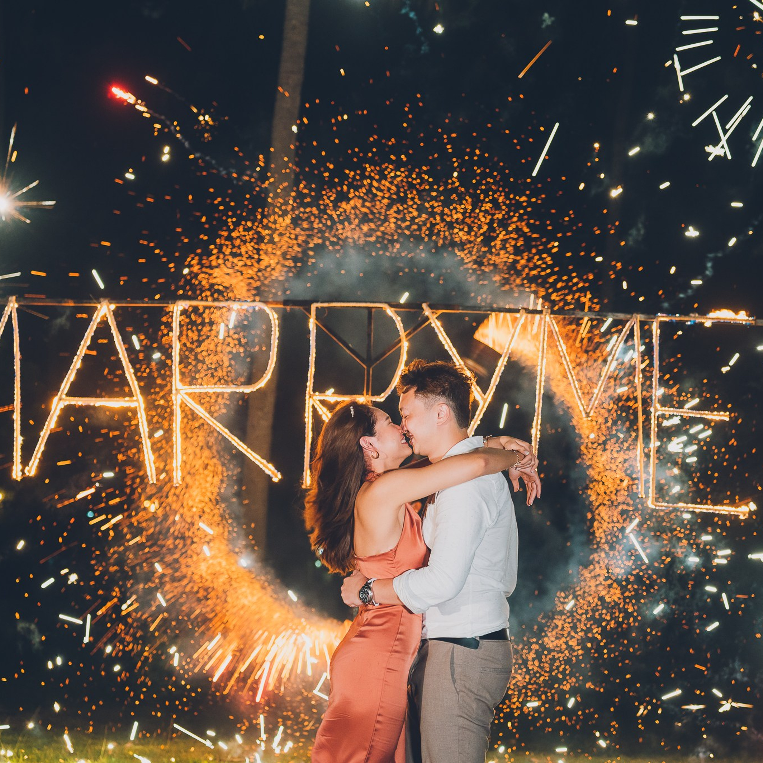 Photo. Romantic proposal on Koh Samui, Thailand