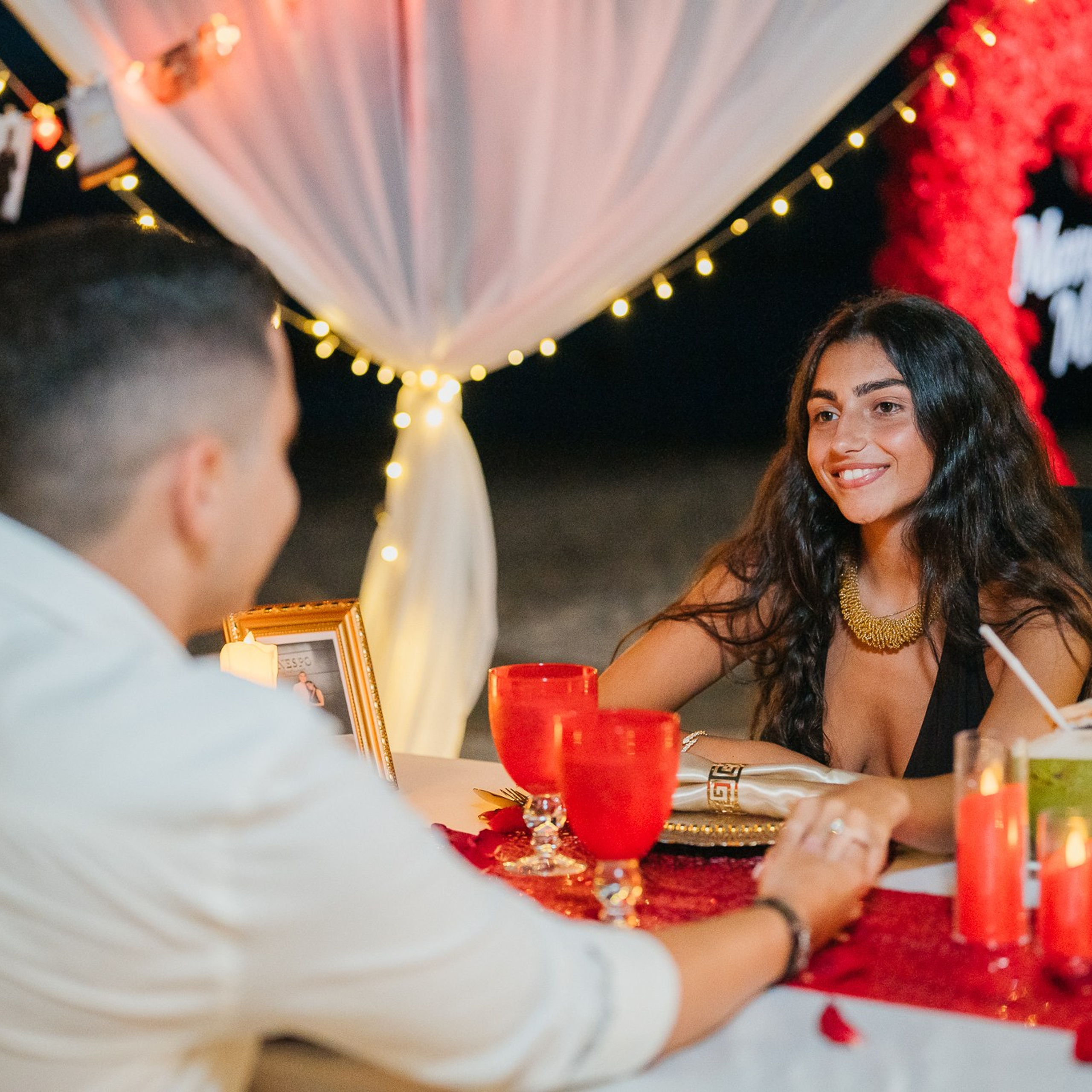 Photo. Romantic proposal on Koh Samui, Thailand