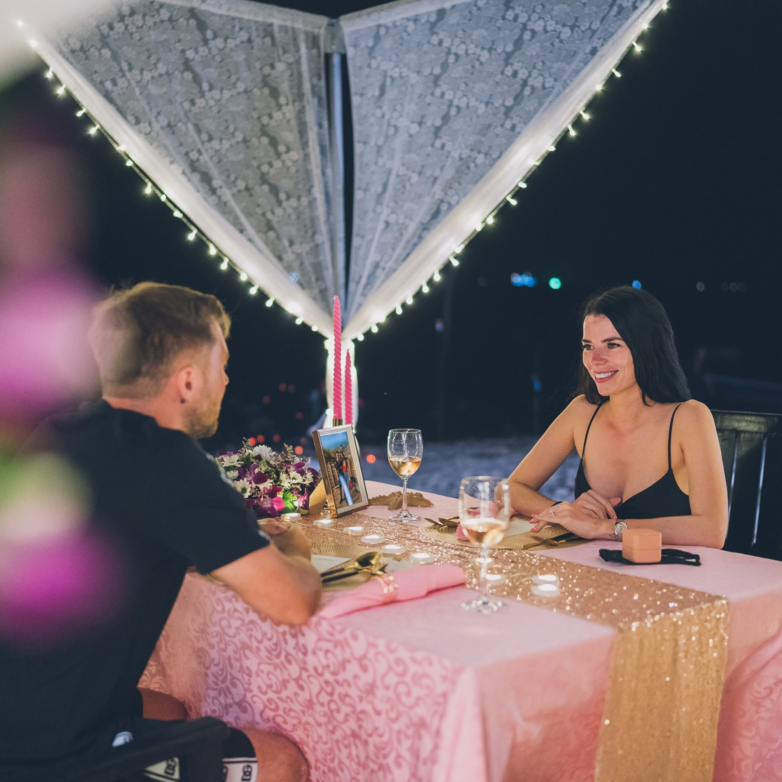 Photo. Romantic proposal on Koh Samui, Thailand
