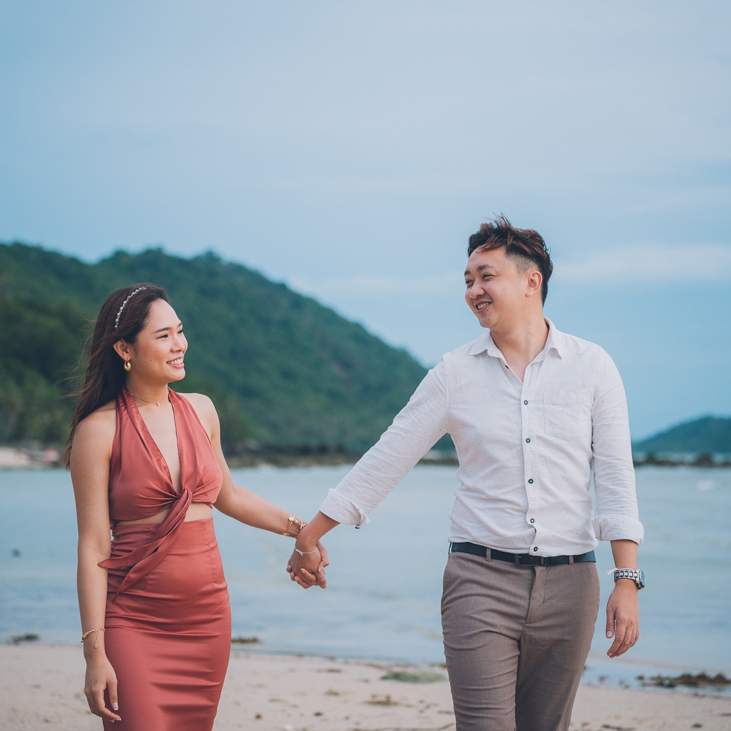 Photo. Romantic proposal on Koh Samui, Thailand