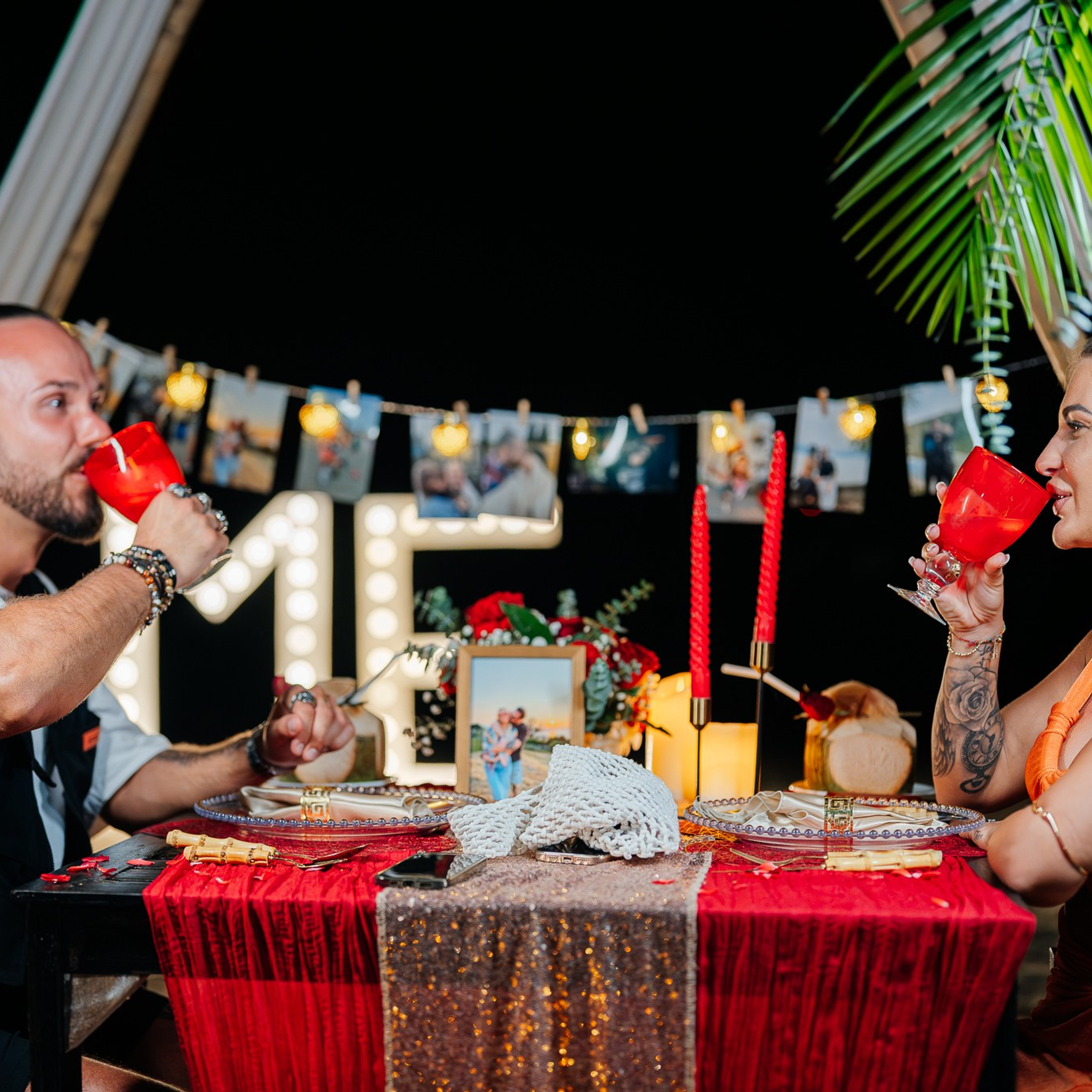 Photo. Romantic proposal on Koh Samui, Thailand