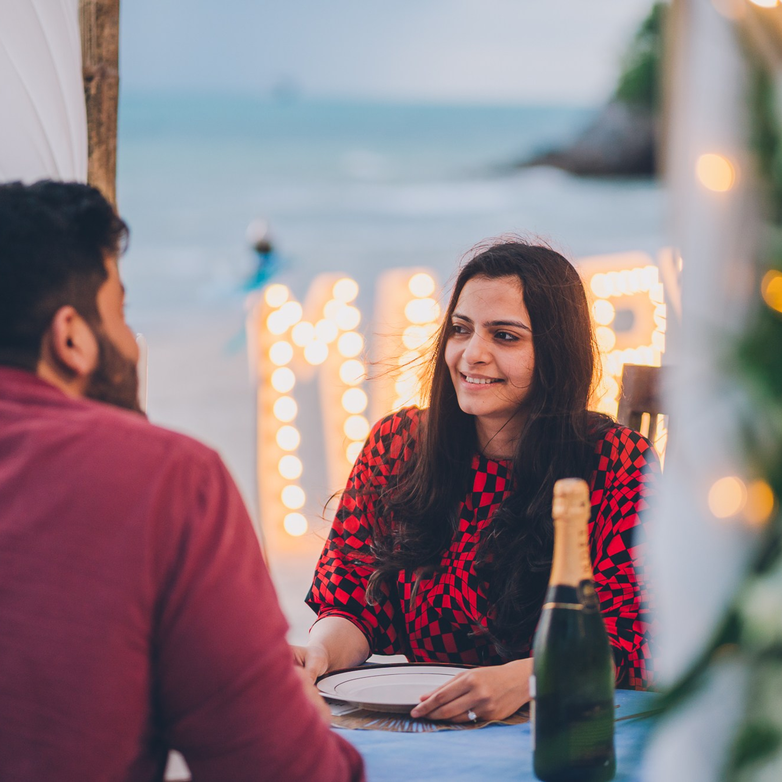 Photo. Romantic proposal on Koh Samui, Thailand