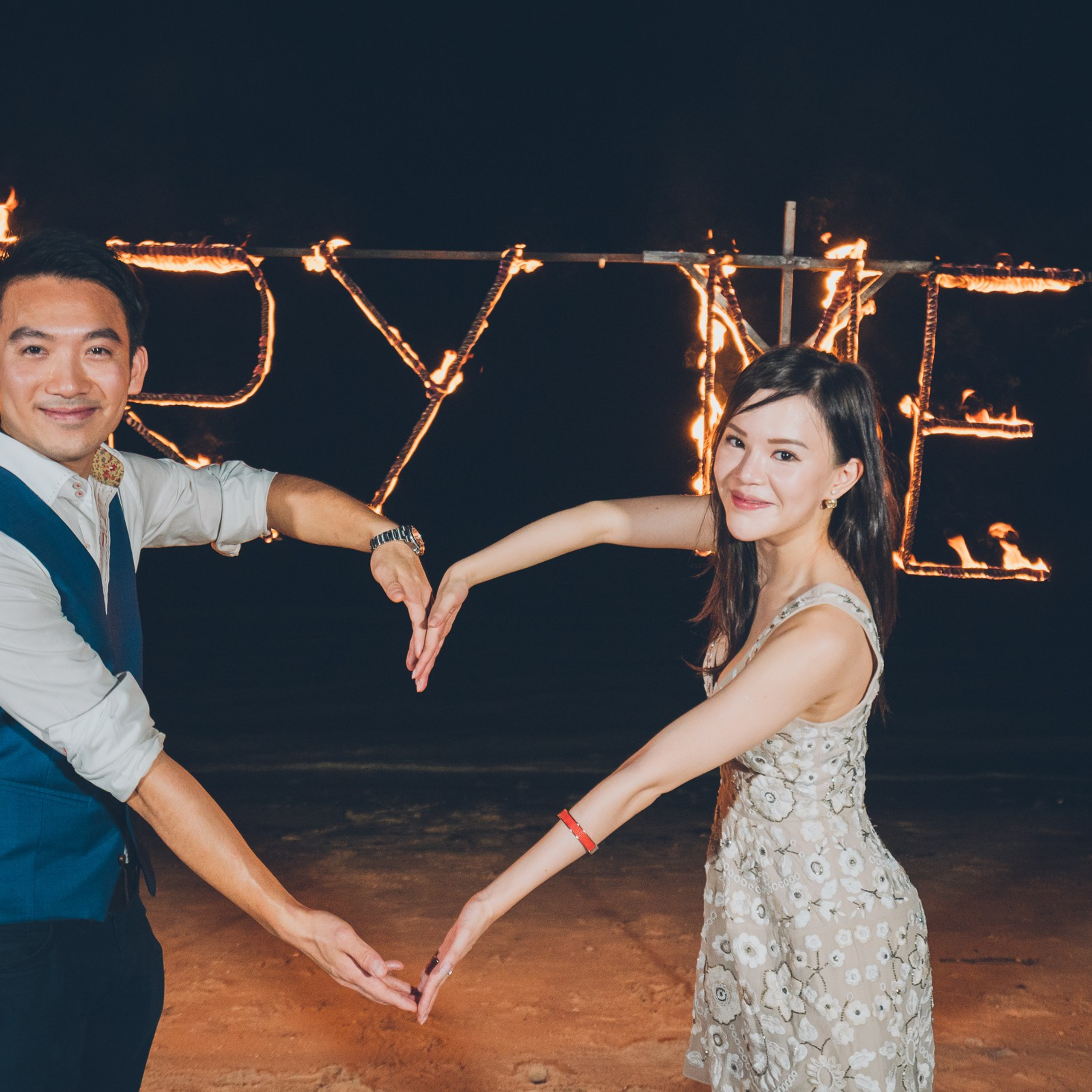 Photo. Romantic proposal on Koh Samui, Thailand