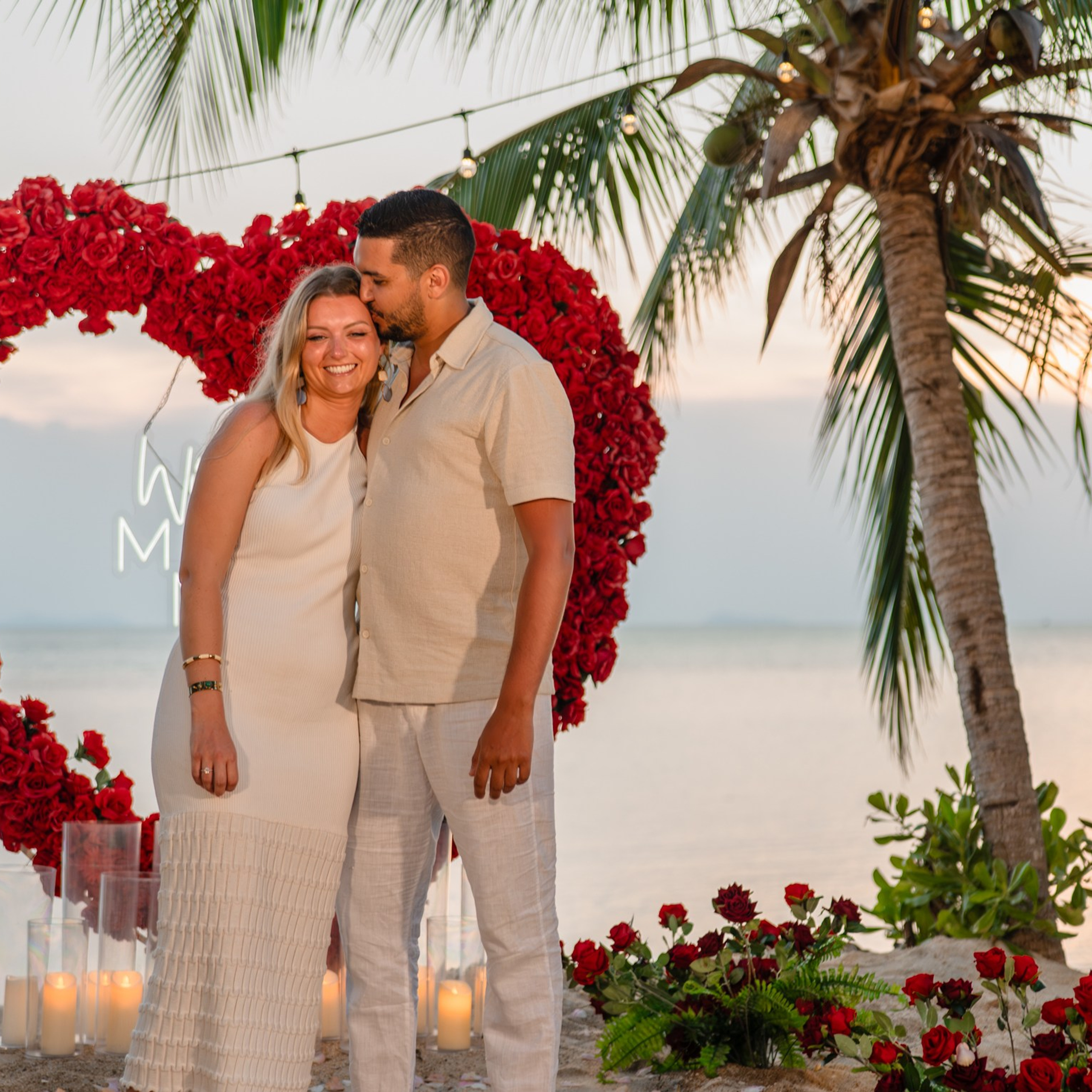 Romantic proposal on Koh Samui, Thailand