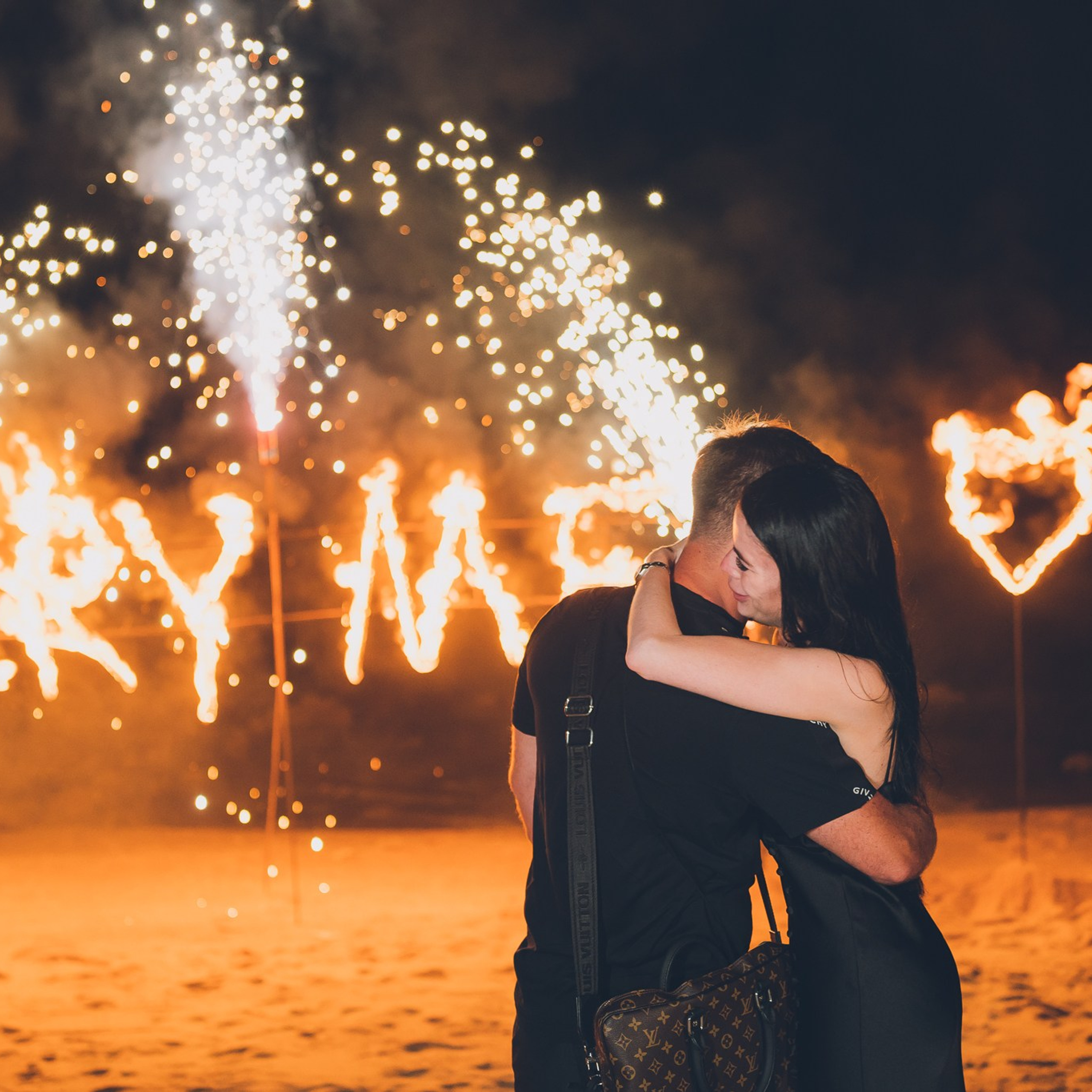 Photo. Romantic proposal on Koh Samui, Thailand