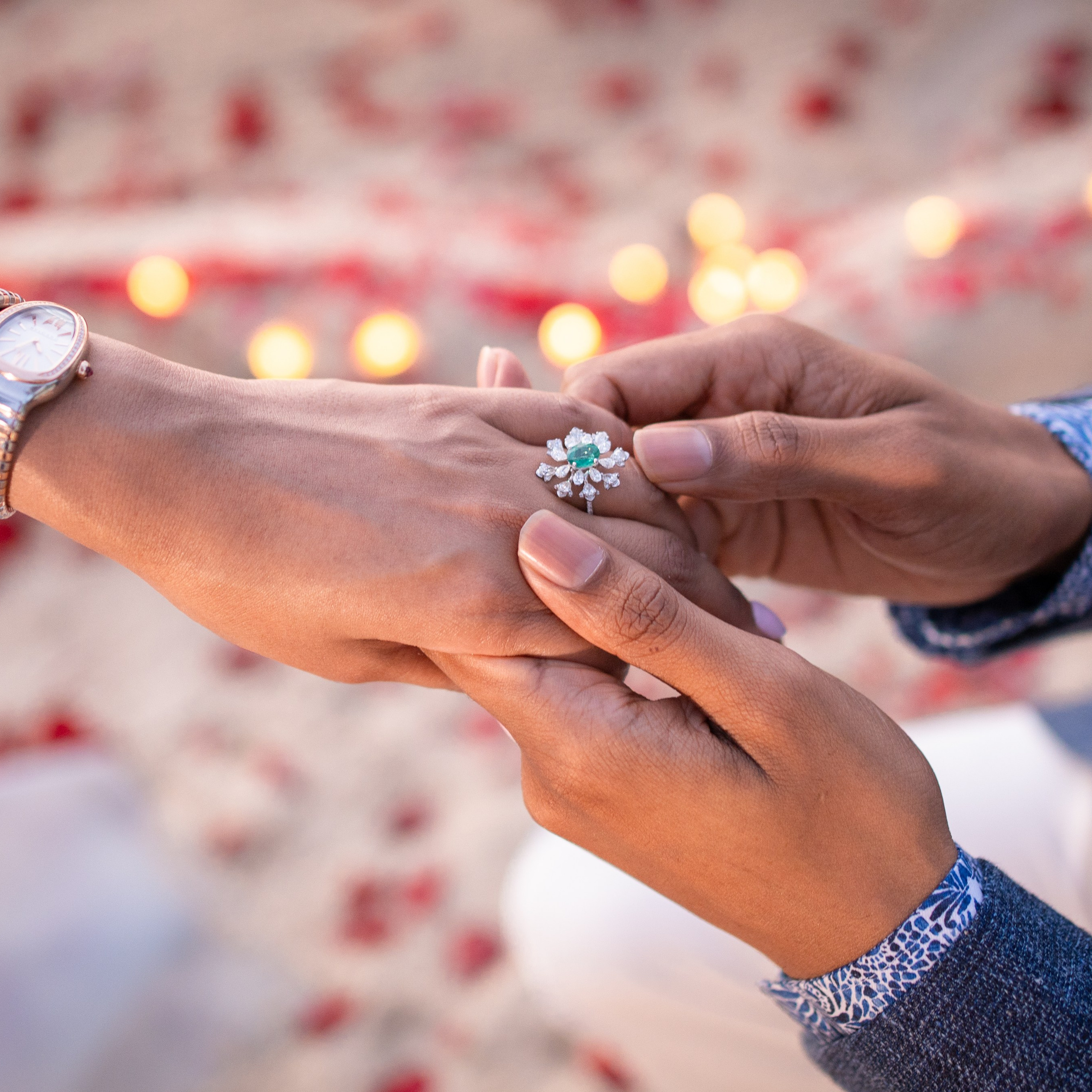 Photo. Romantic proposal on Koh Samui, Thailand