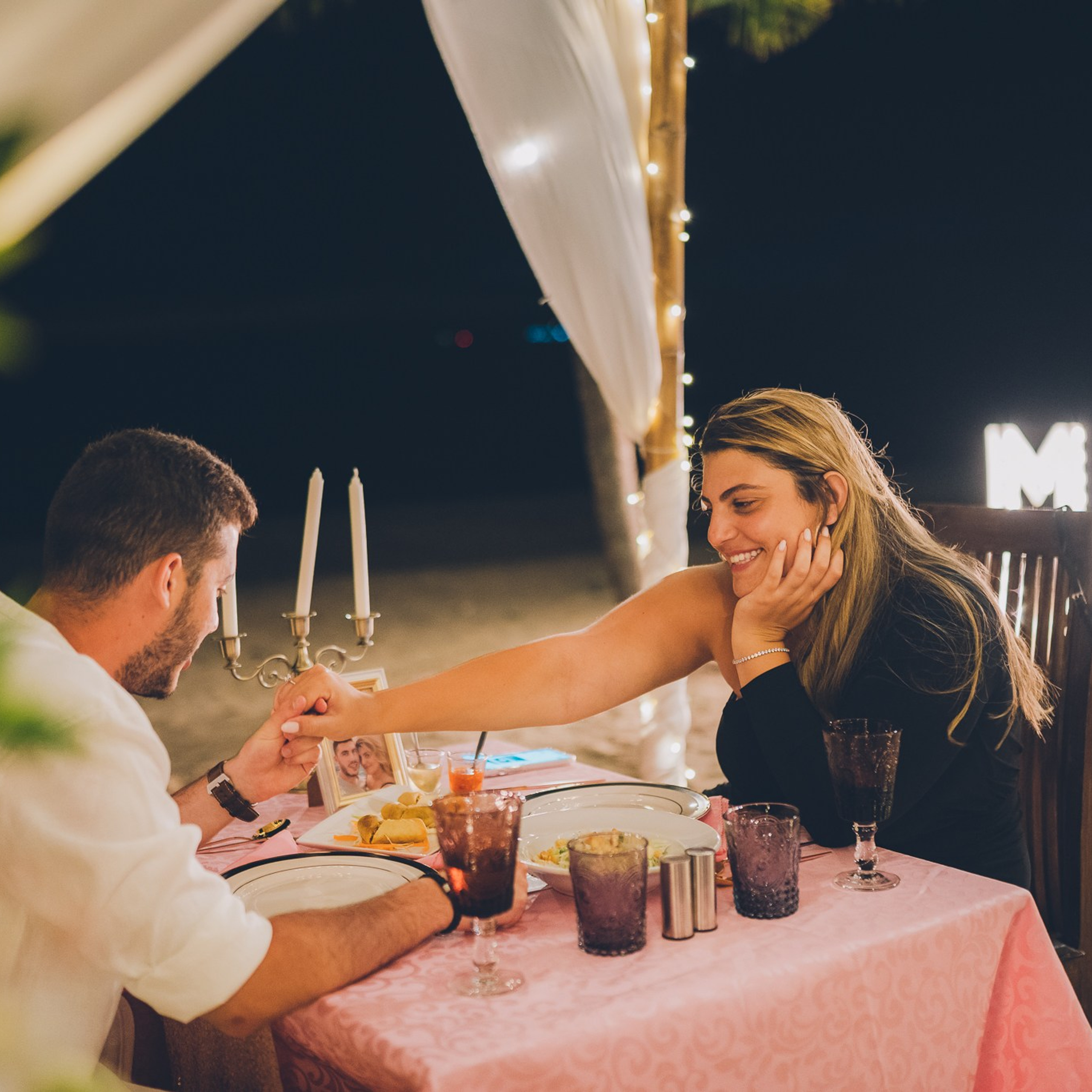 Photo. Romantic proposal on Koh Samui, Thailand