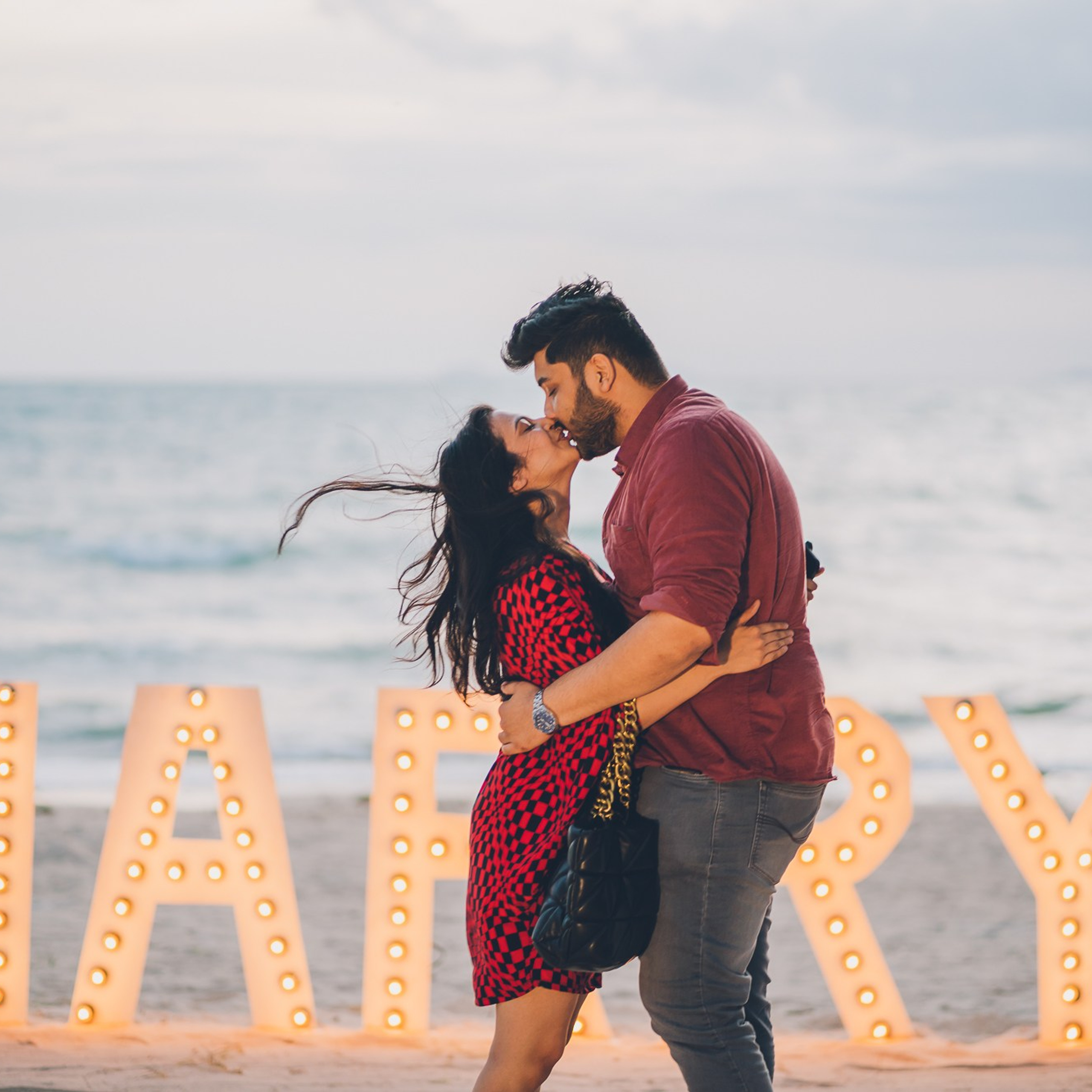 Photo. Romantic proposal on Koh Samui, Thailand