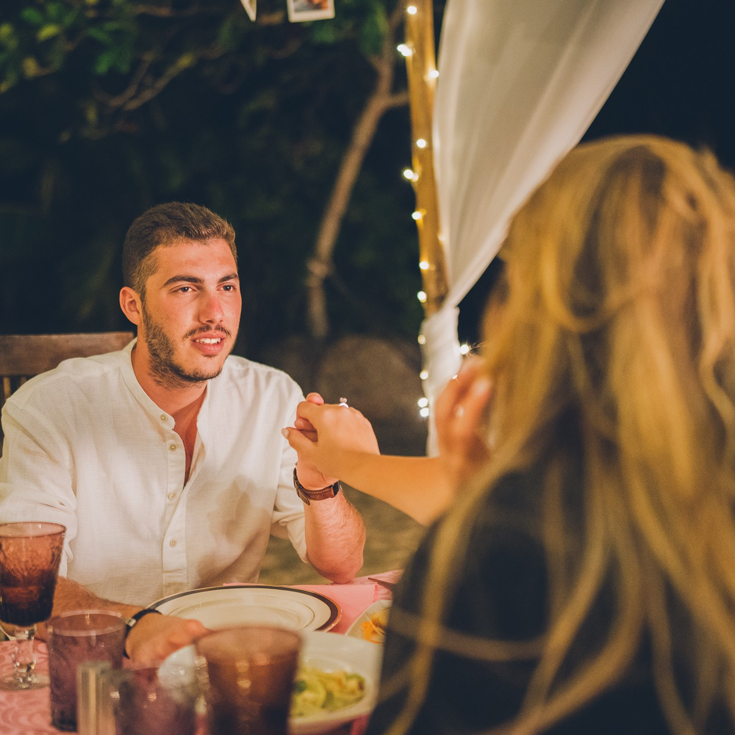 Photo. Romantic proposal on Koh Samui, Thailand