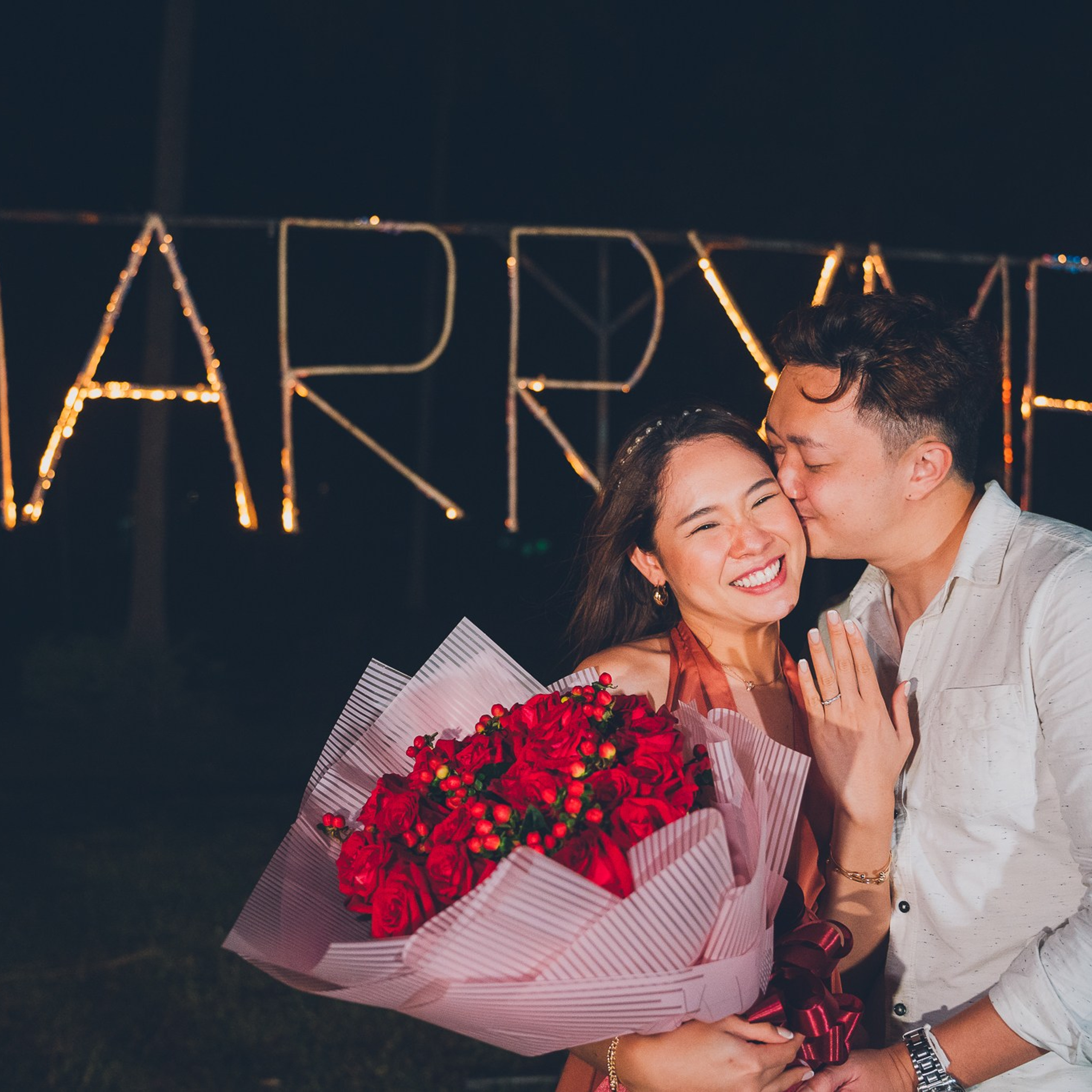 Photo. Romantic proposal on Koh Samui, Thailand