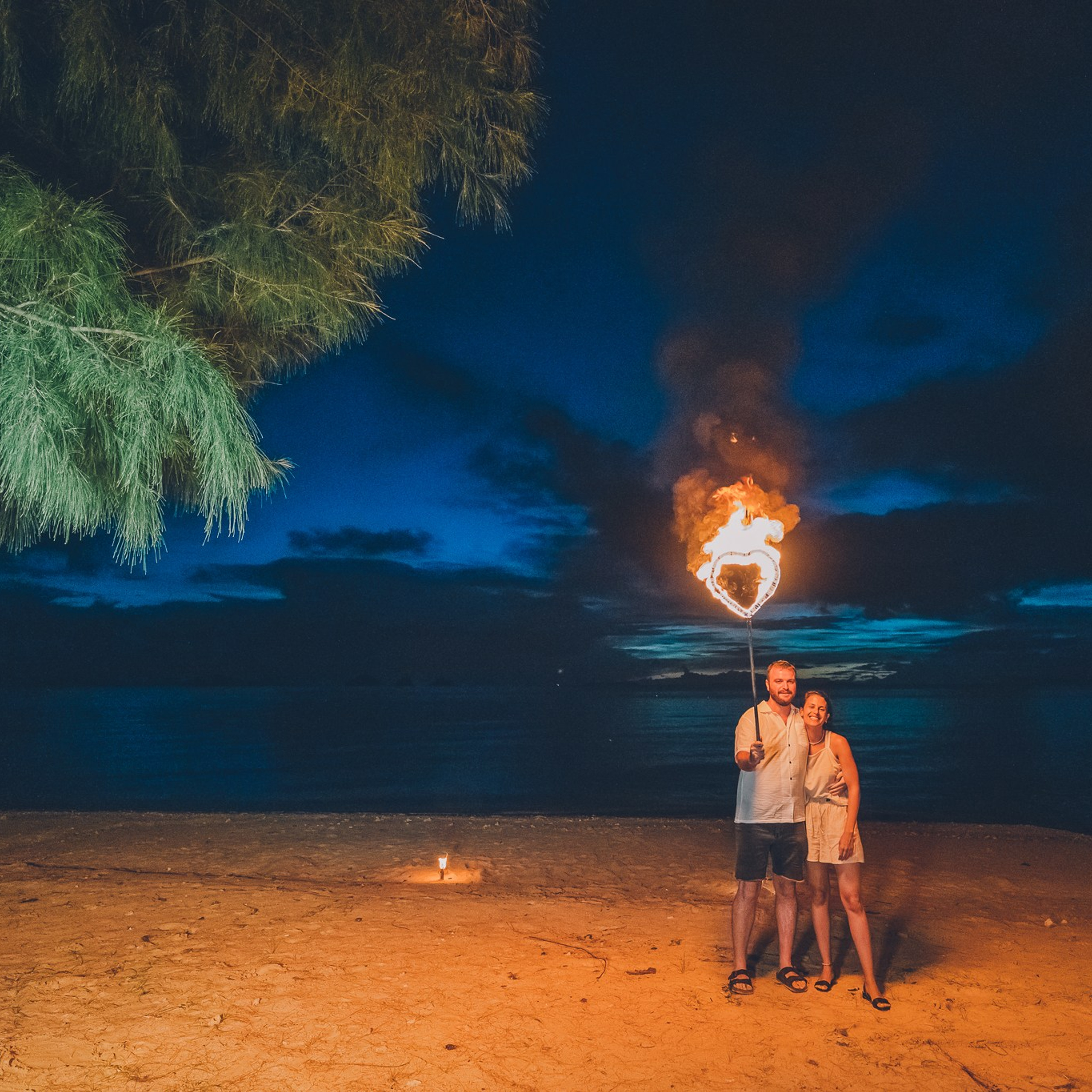Photo. Romantic proposal on Koh Samui, Thailand