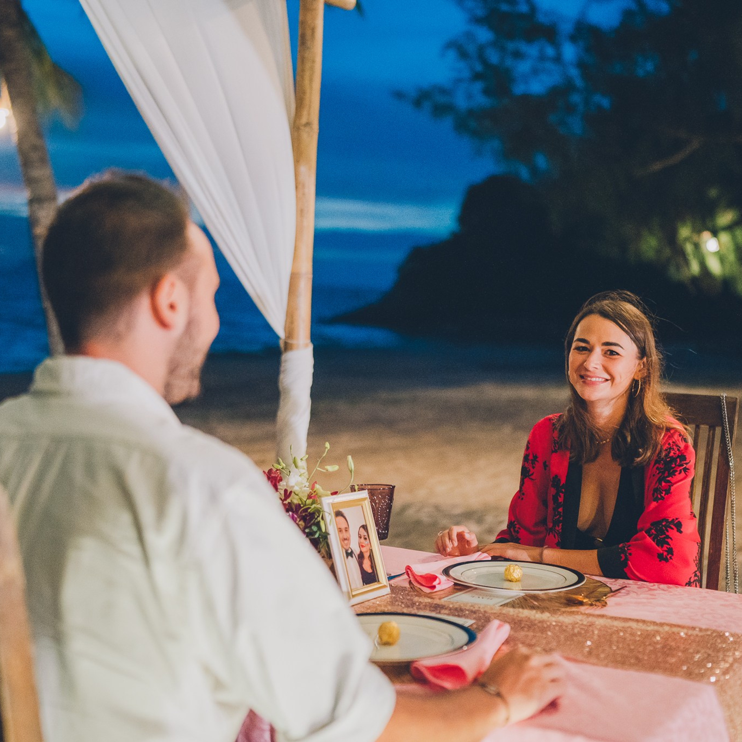 Photo. Romantic proposal on Koh Samui, Thailand