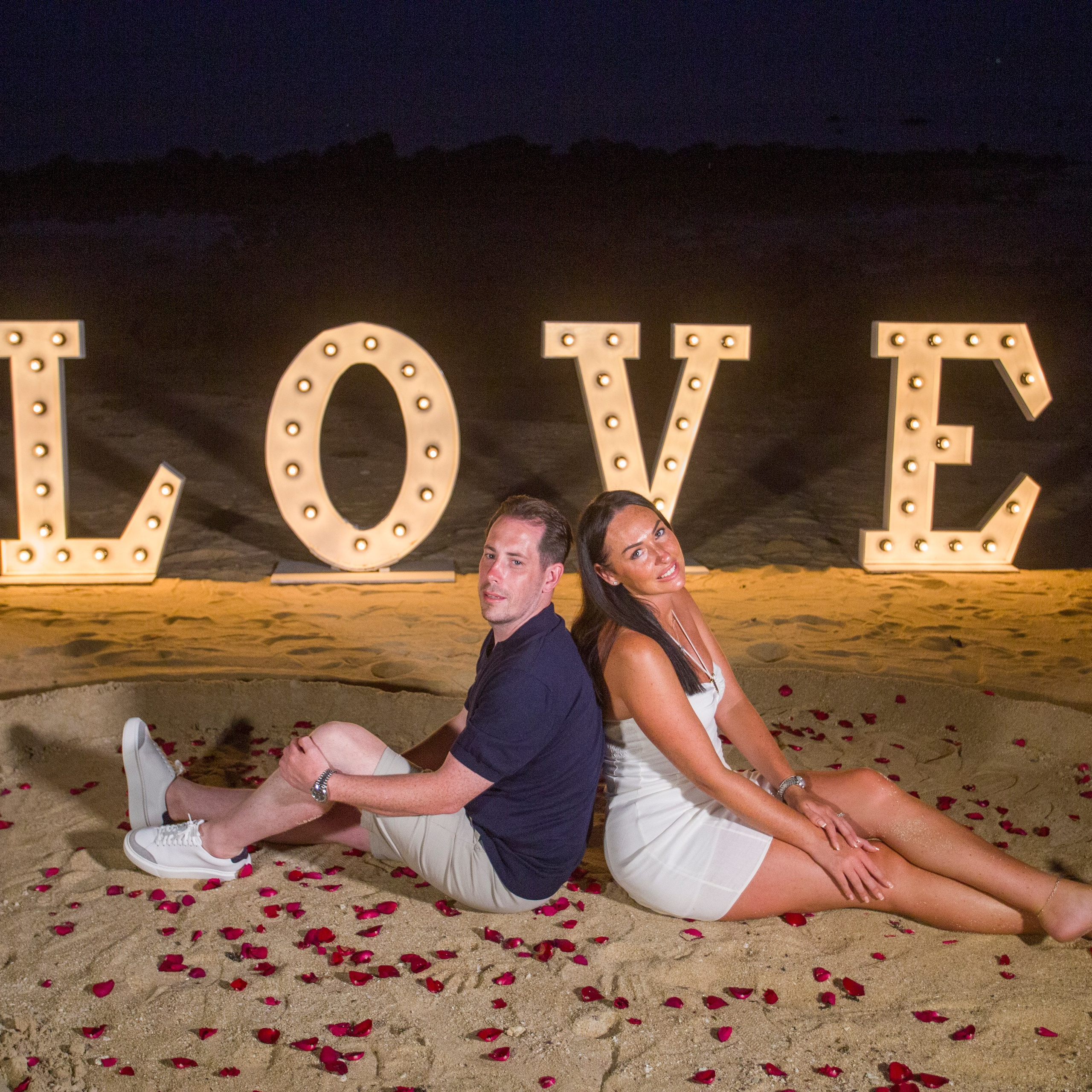 Photo. Romantic proposal on Koh Samui, Thailand
