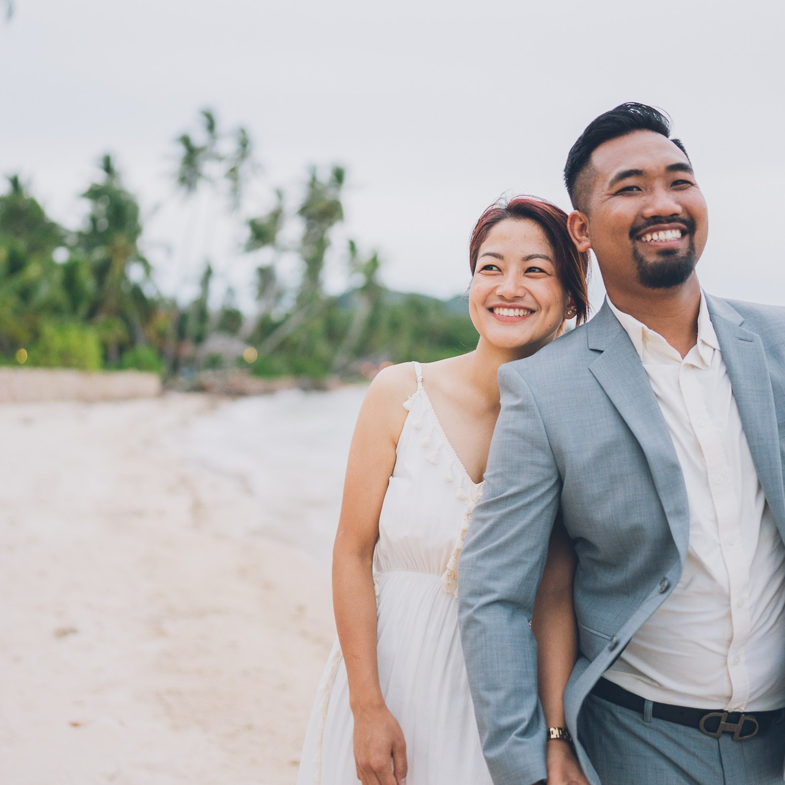 Photo. Romantic proposal on Koh Samui, Thailand