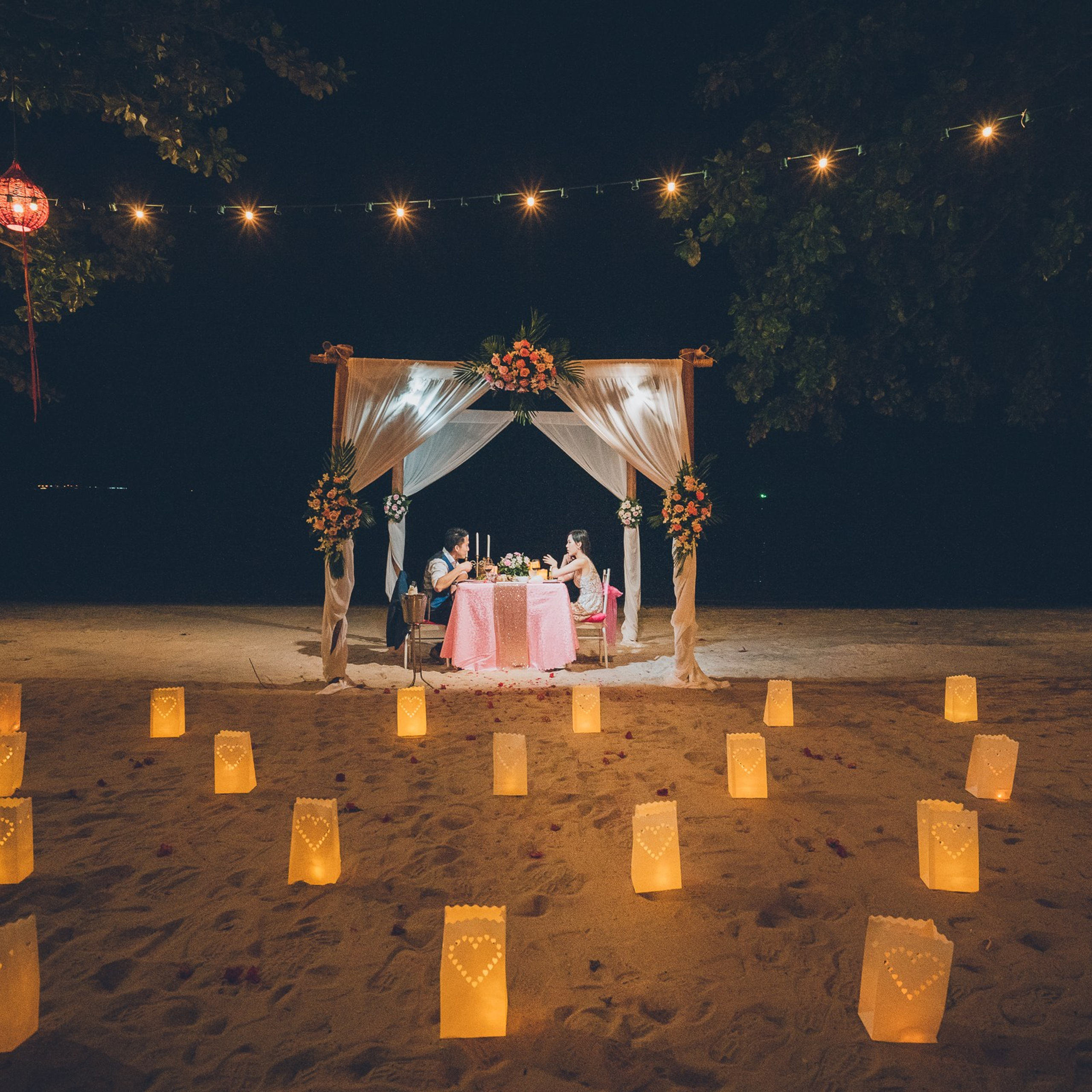 Photo. Romantic proposal on Koh Samui, Thailand
