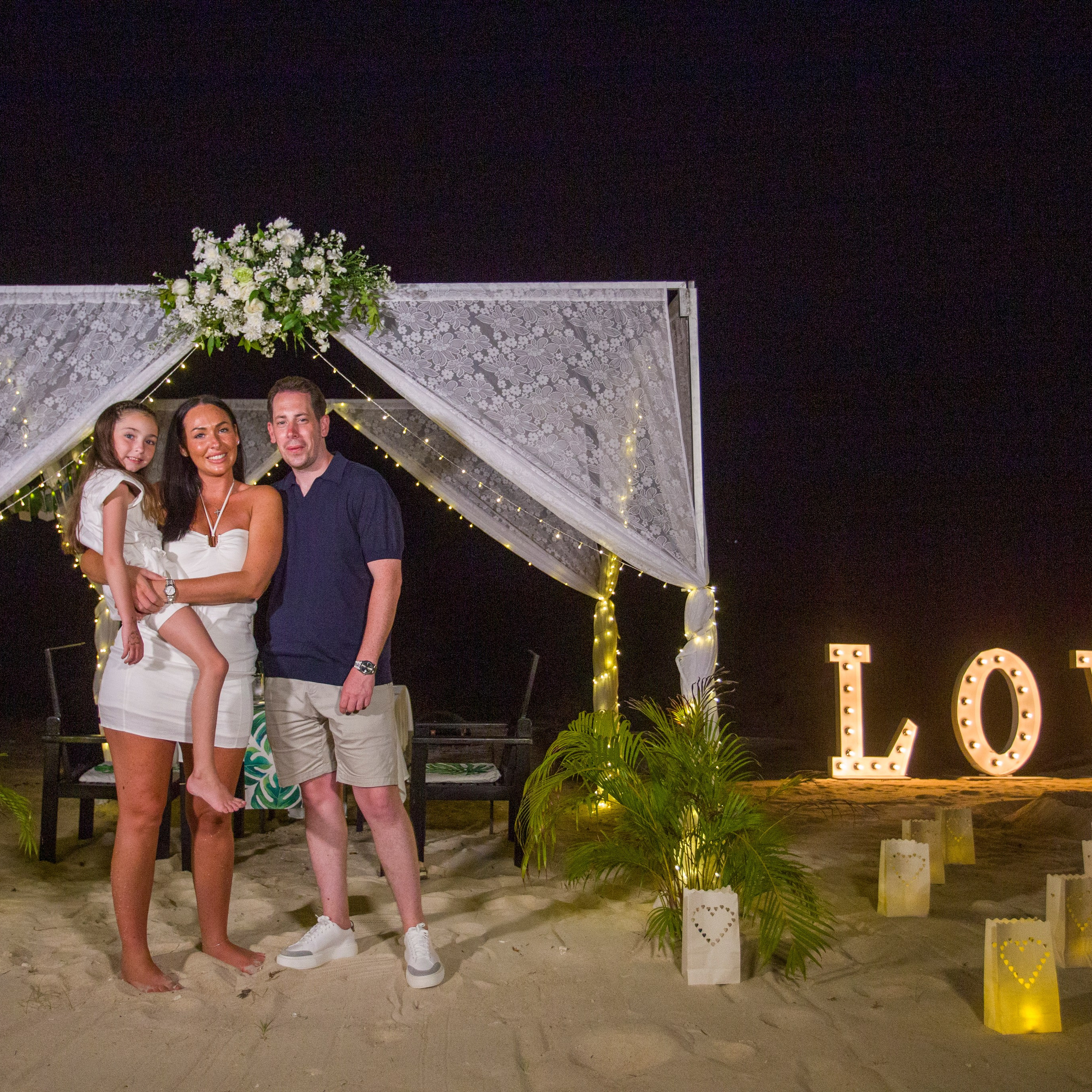 Photo. Romantic proposal on Koh Samui, Thailand