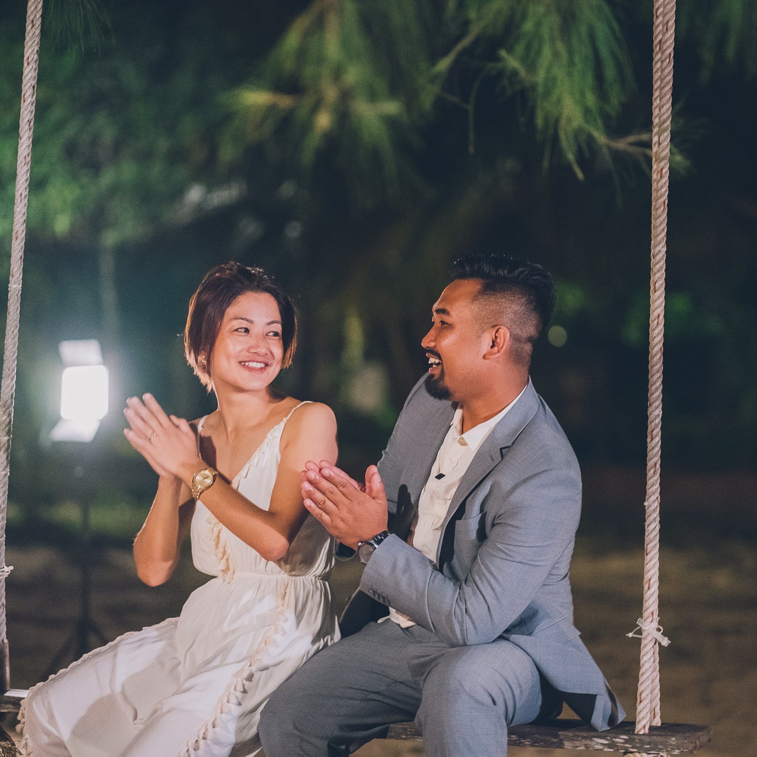 Photo. Romantic proposal on Koh Samui, Thailand