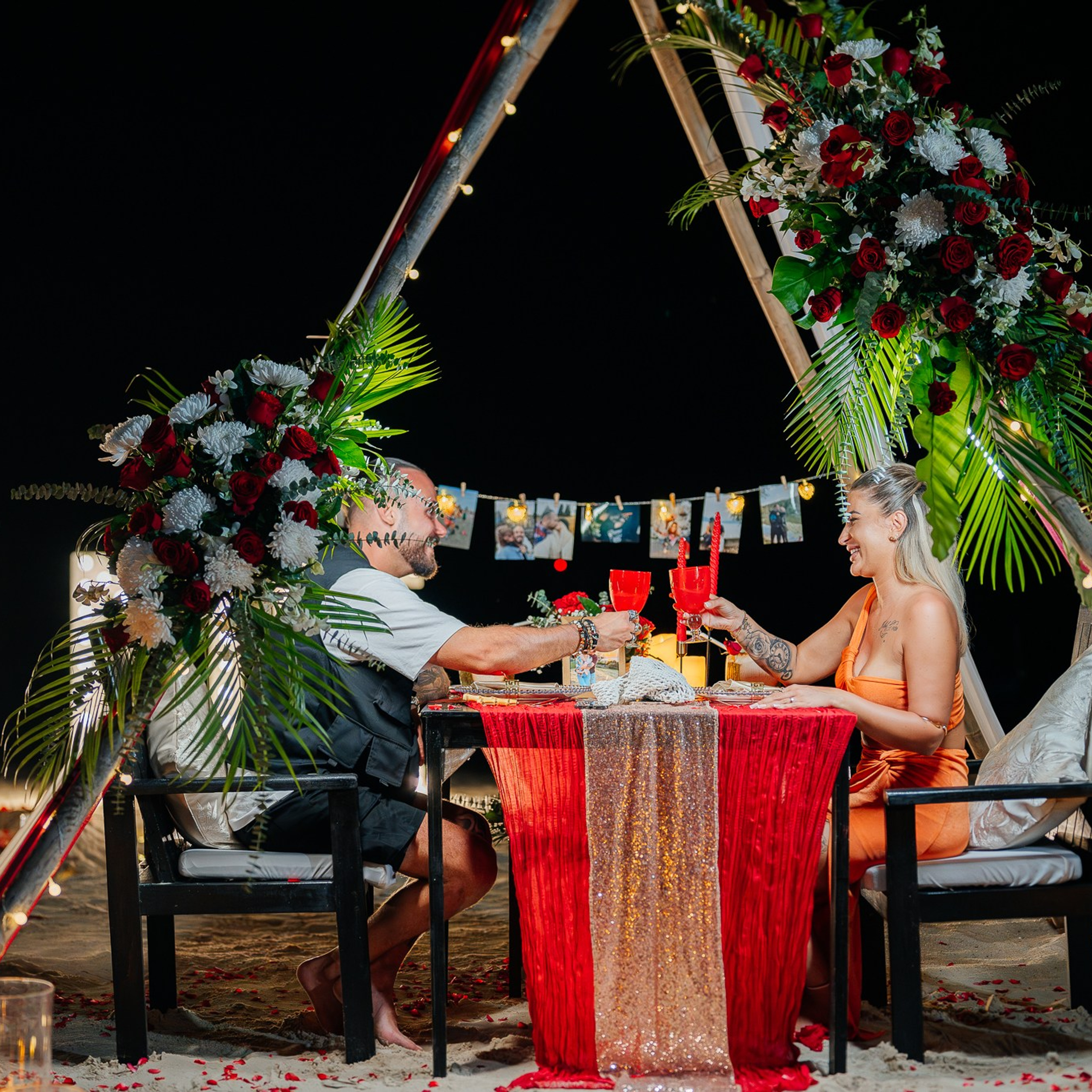 Photo. Romantic proposal on Koh Samui, Thailand