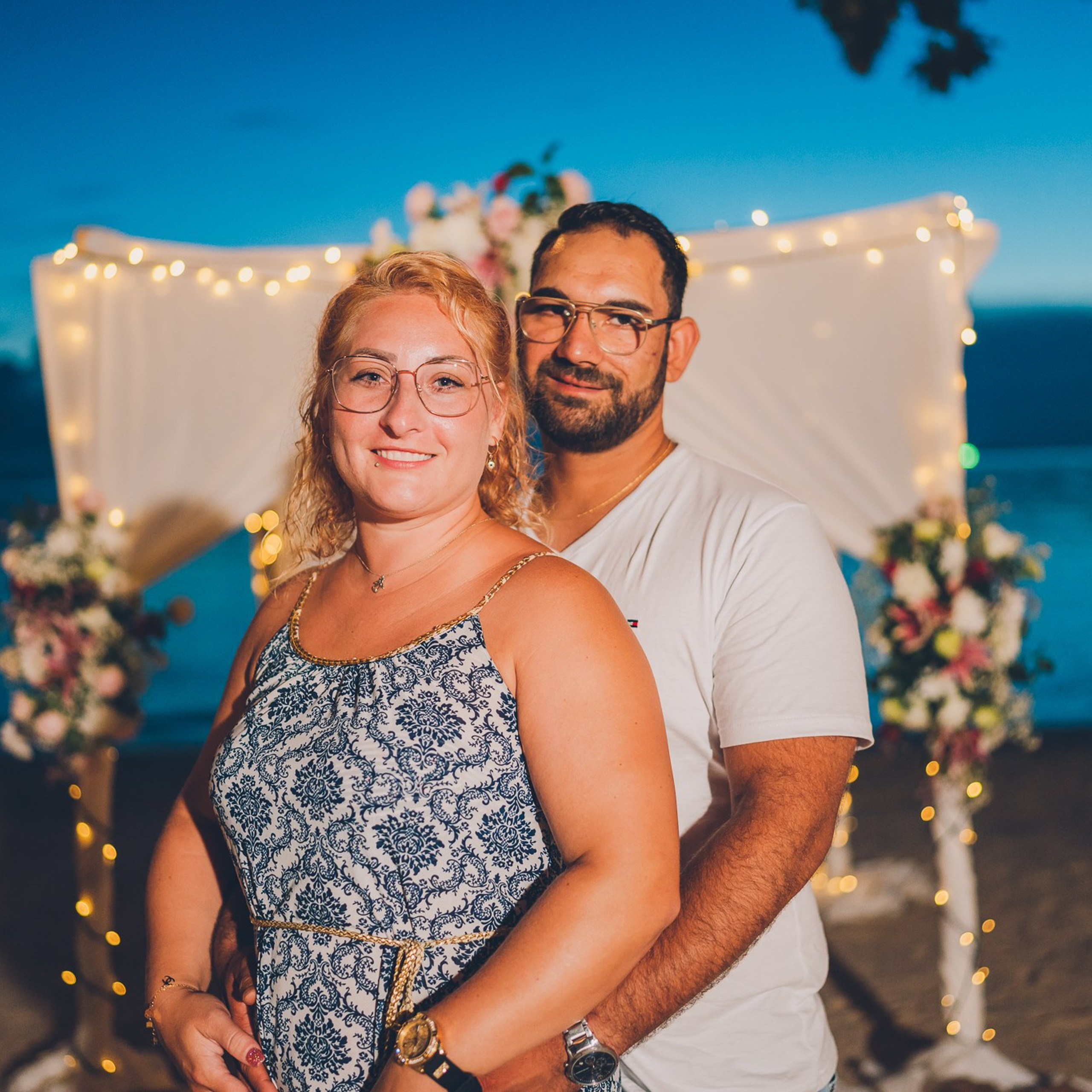 Photo. Romantic proposal on Koh Samui, Thailand
