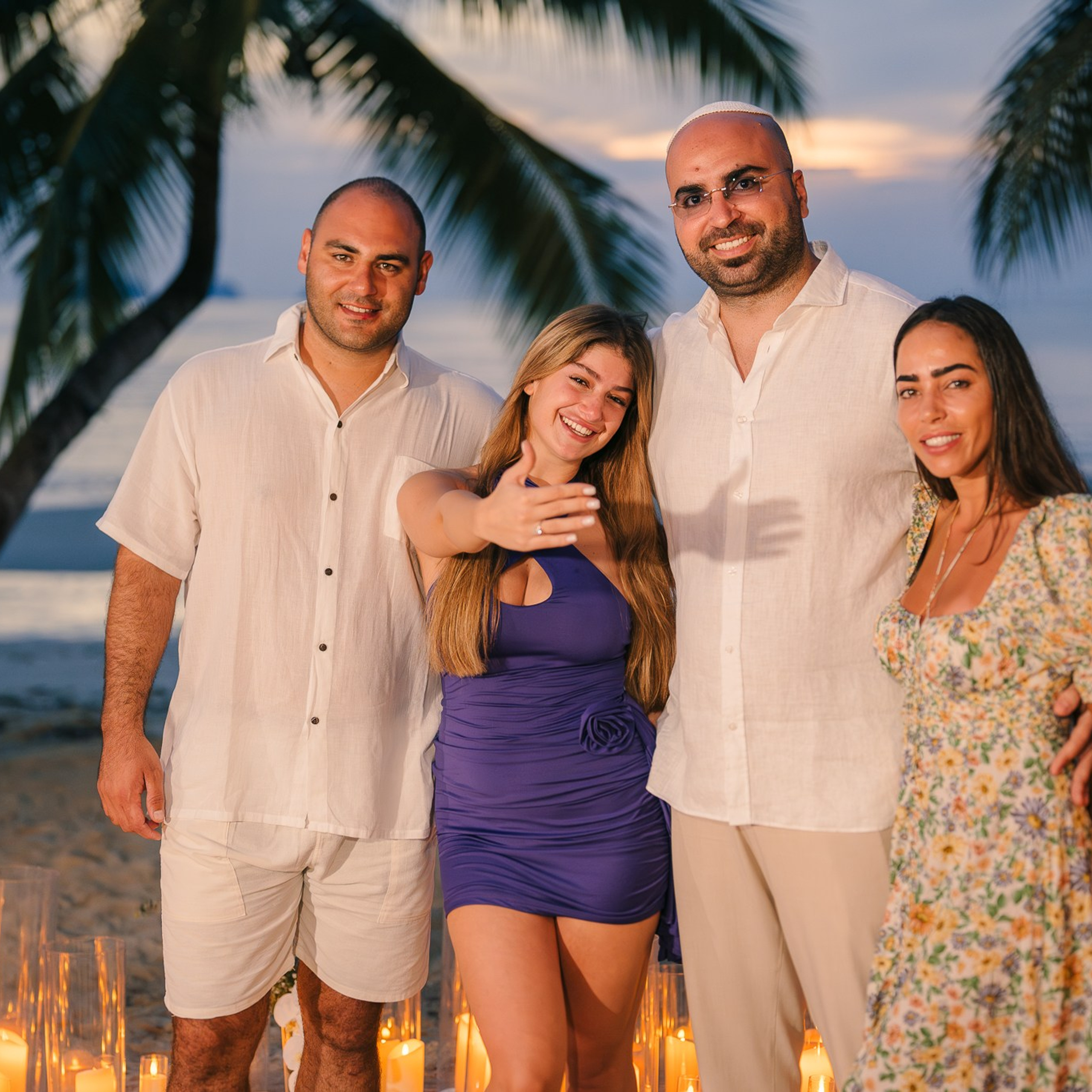 Photo. Romantic proposal on Koh Samui, Thailand