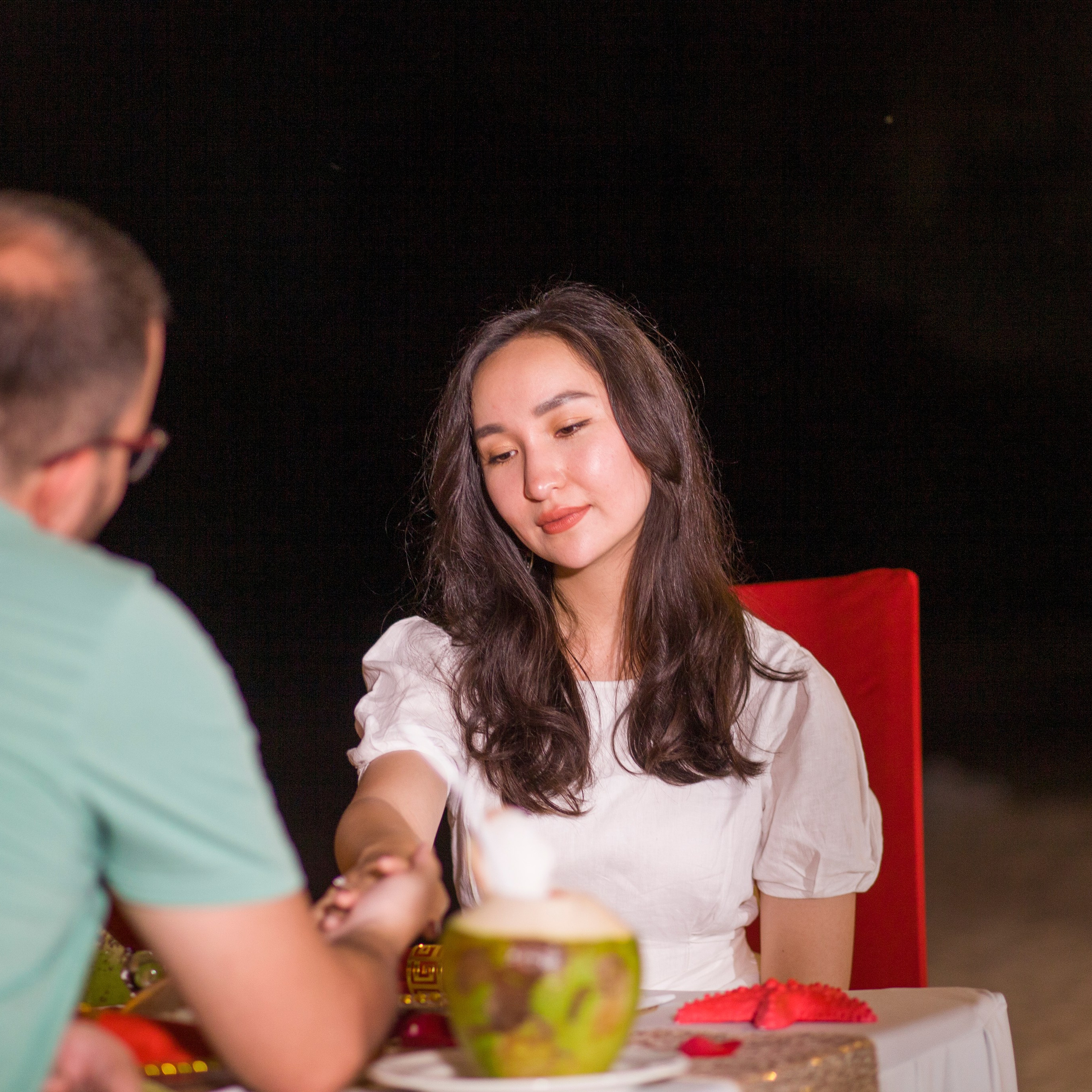 Photo. Romantic proposal on Koh Samui, Thailand