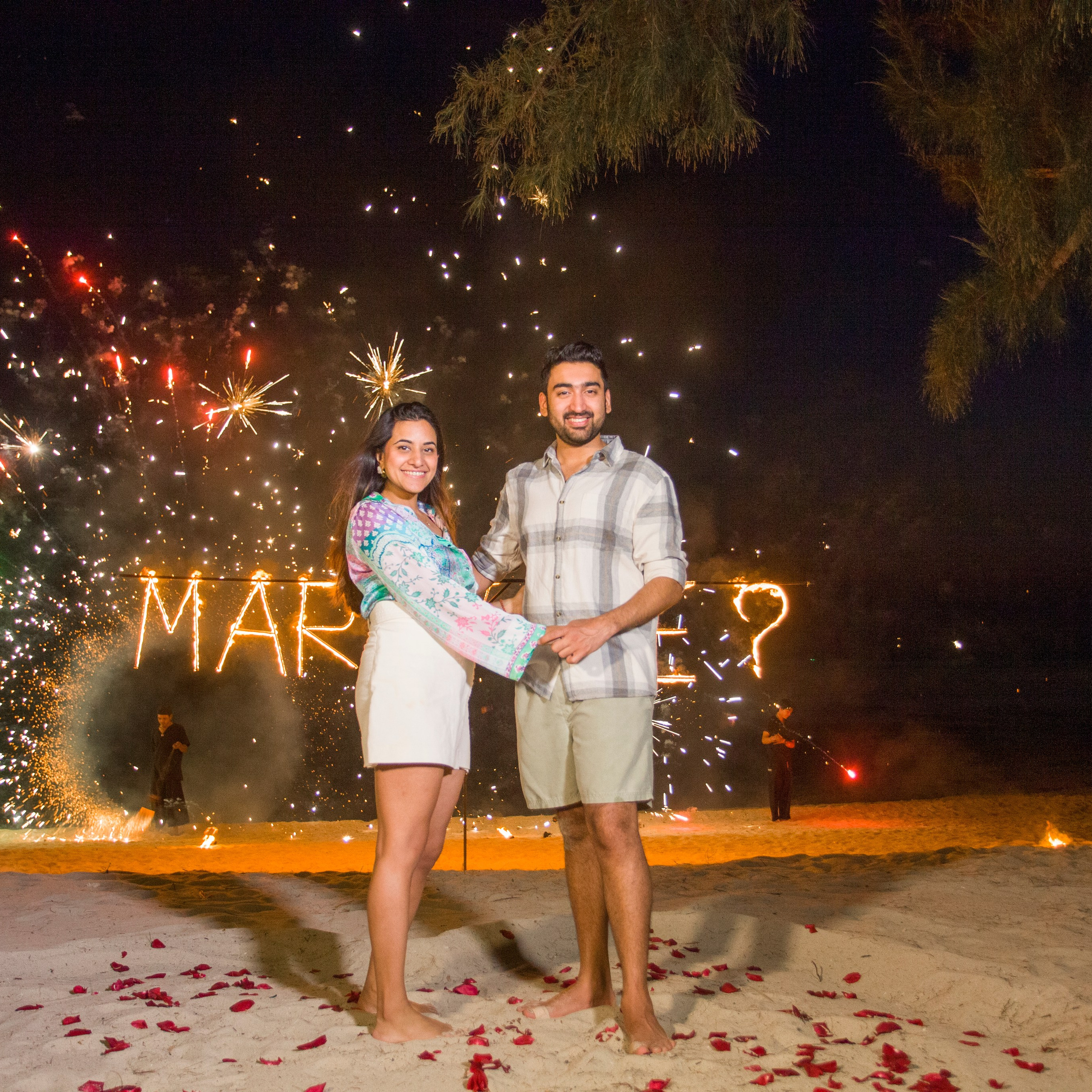 Photo. Romantic proposal on Koh Samui, Thailand