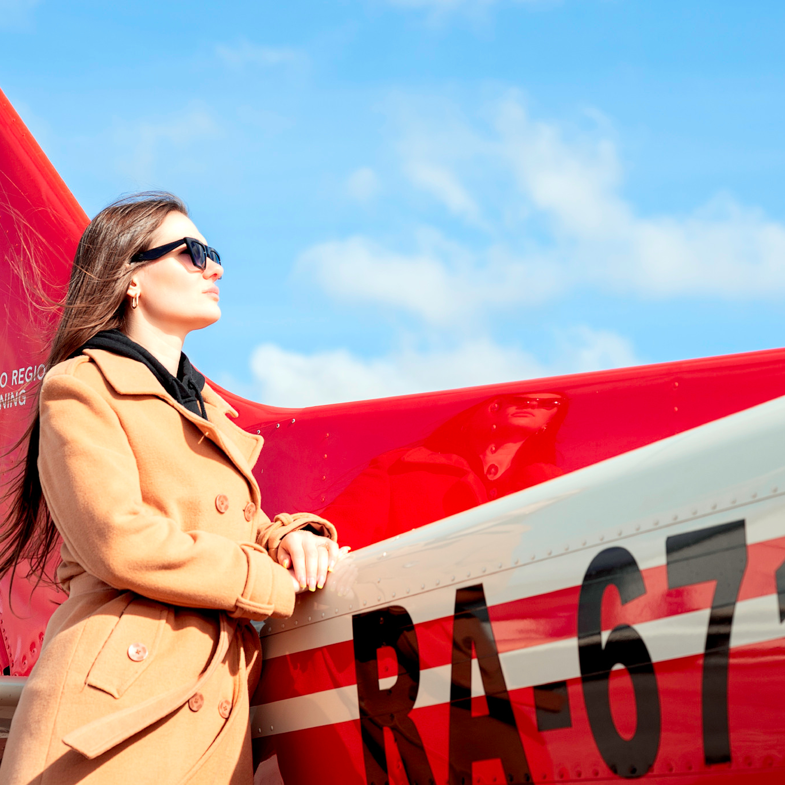Фотосессия в Москве на аэродроме Мячково