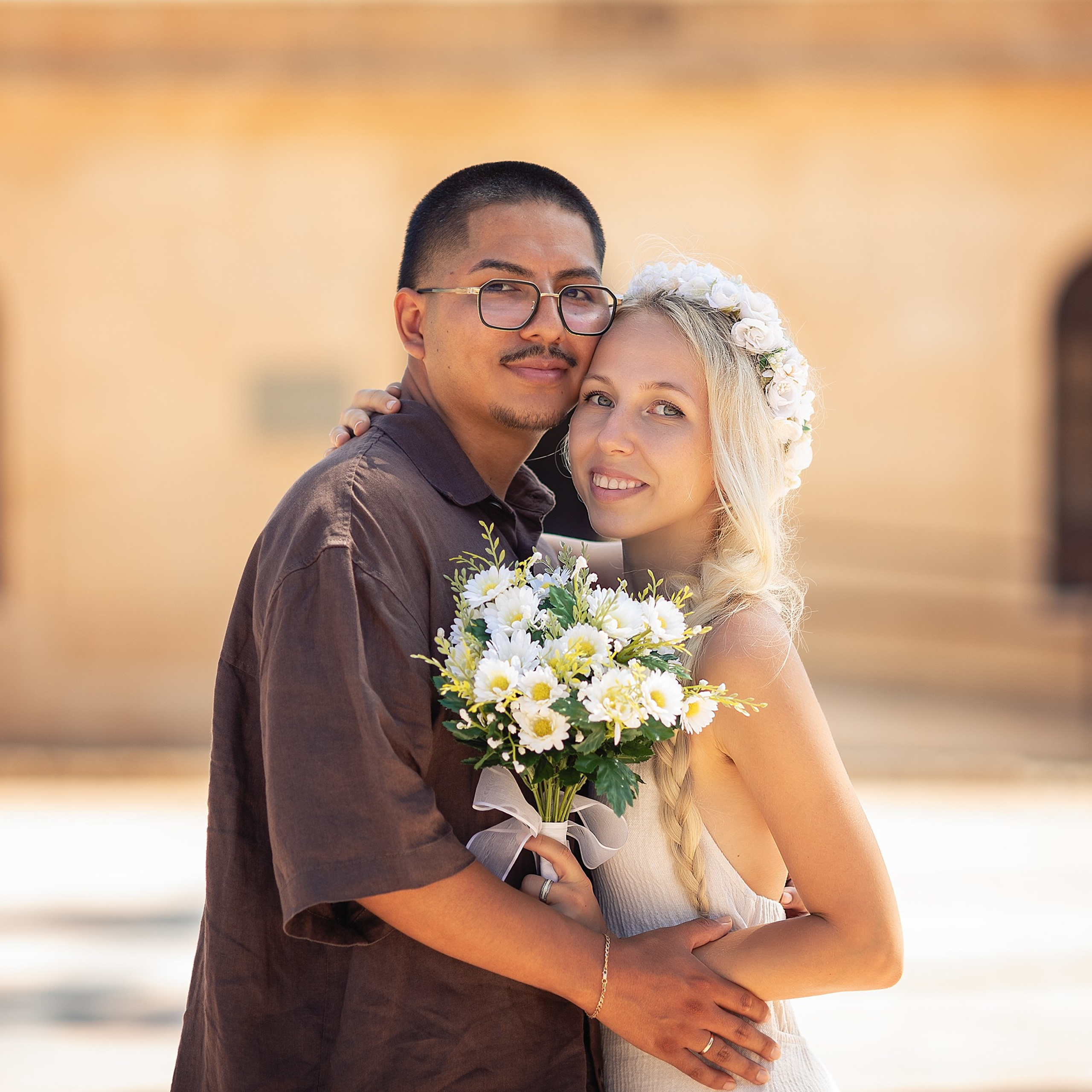 Sesión de Post Boda y Boda en el castillo mas precioso de Roquetas del Mar Almeria 