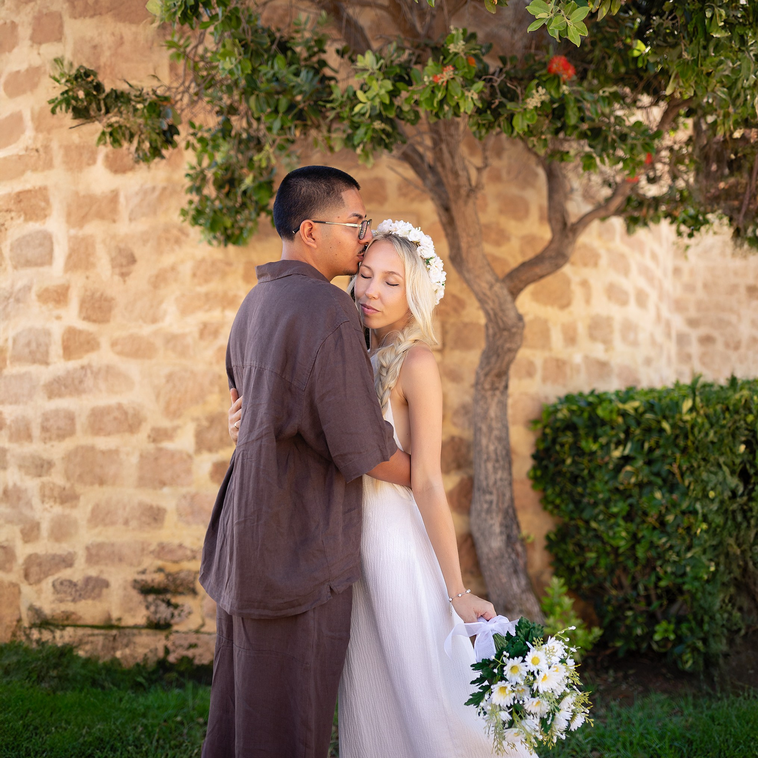 Post Boda pareja en el puerto de Roquetas del Mar Almería