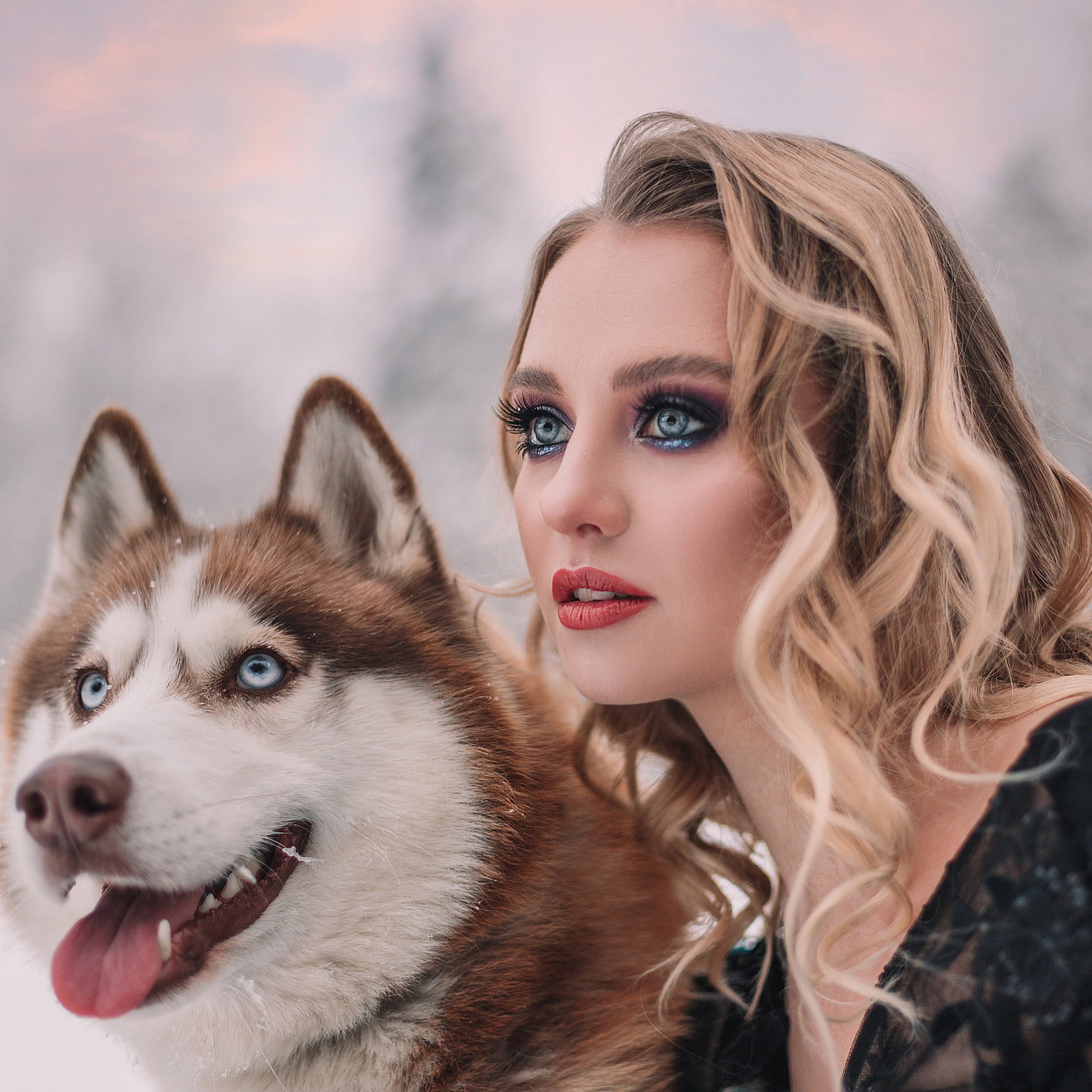 С животными