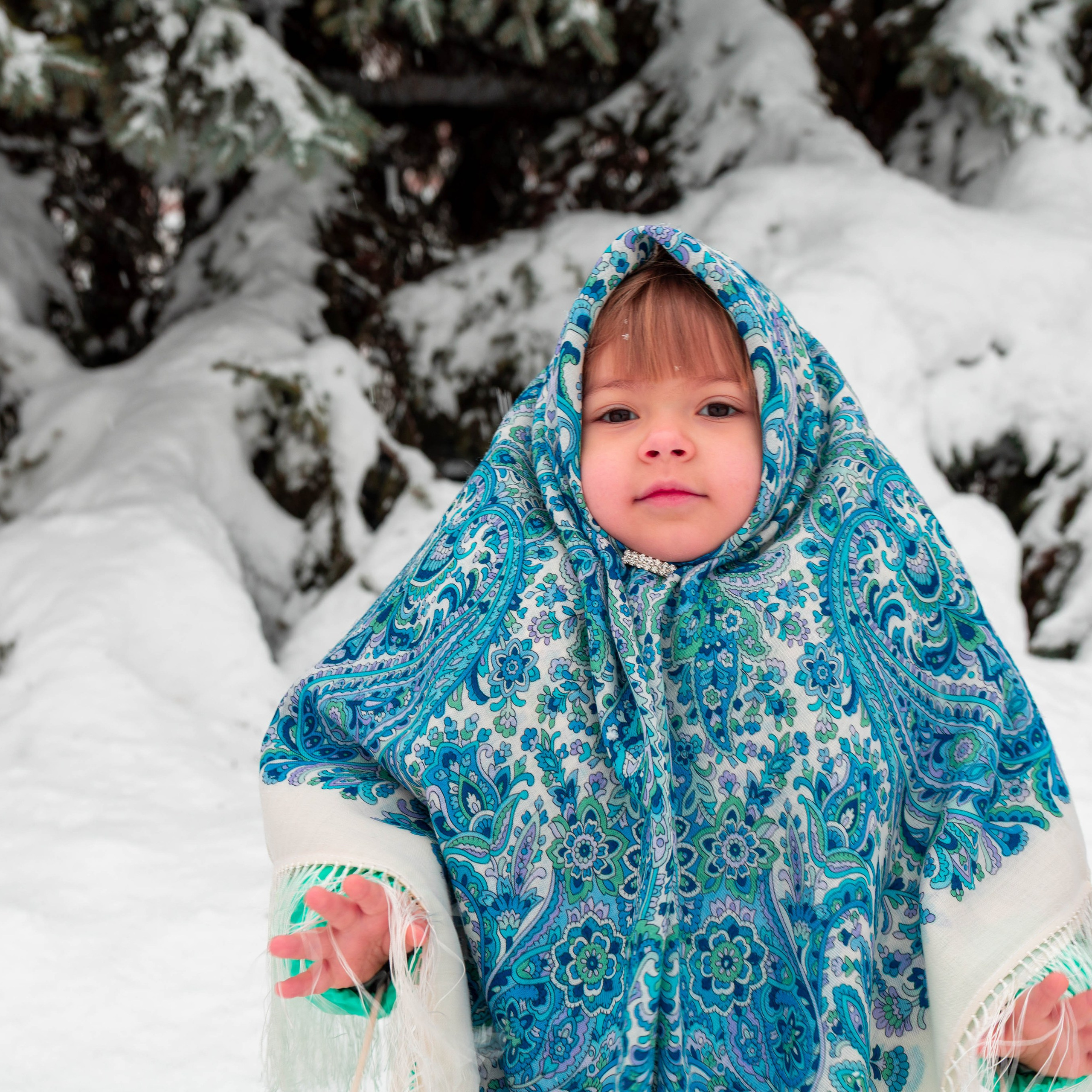 ЗИМНЯЯ ФОТОСЕССИЯ БАБУШКИ И ВНУЧКИ