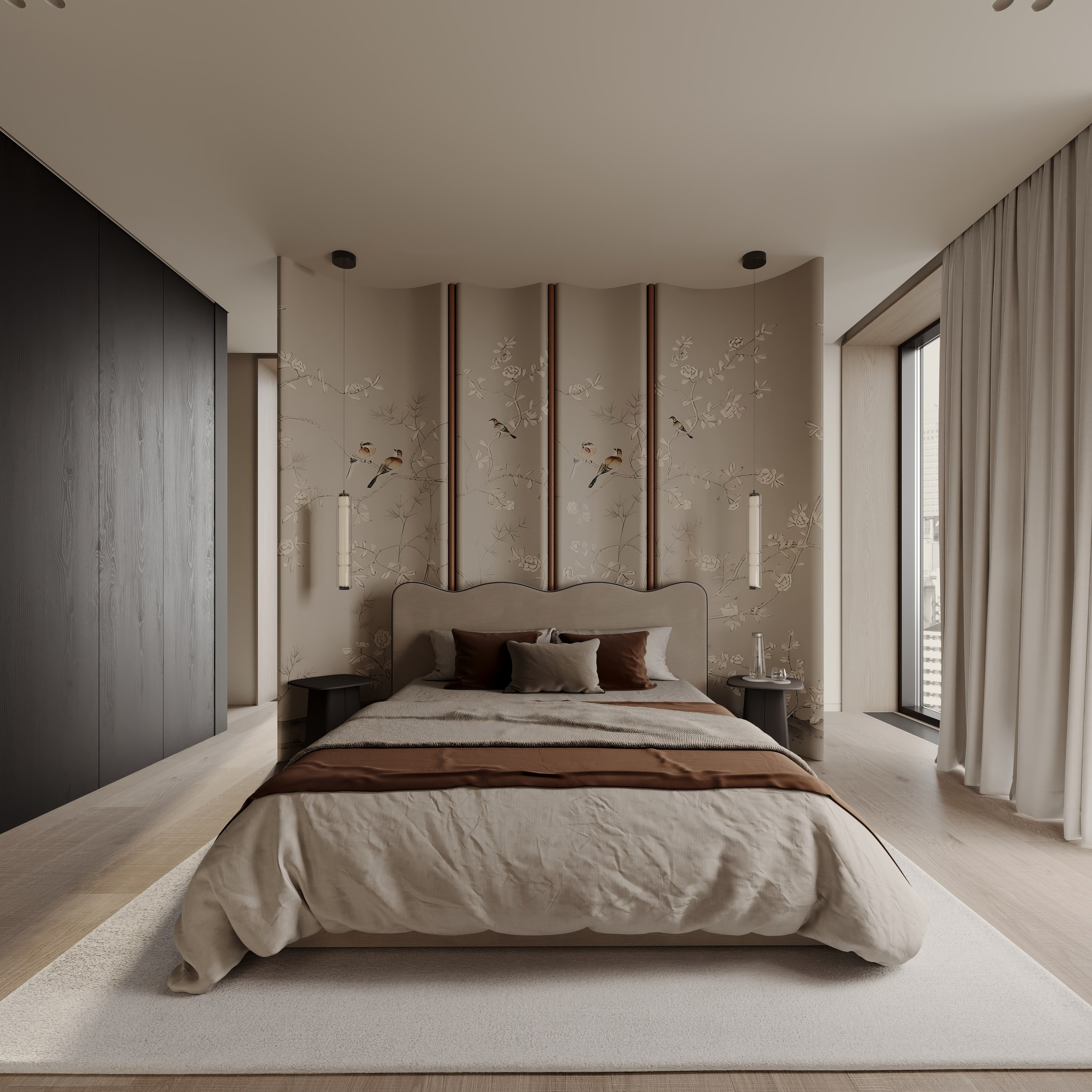 3D Scene Bedroom. Anastasia Sorochin| 3d Visualization