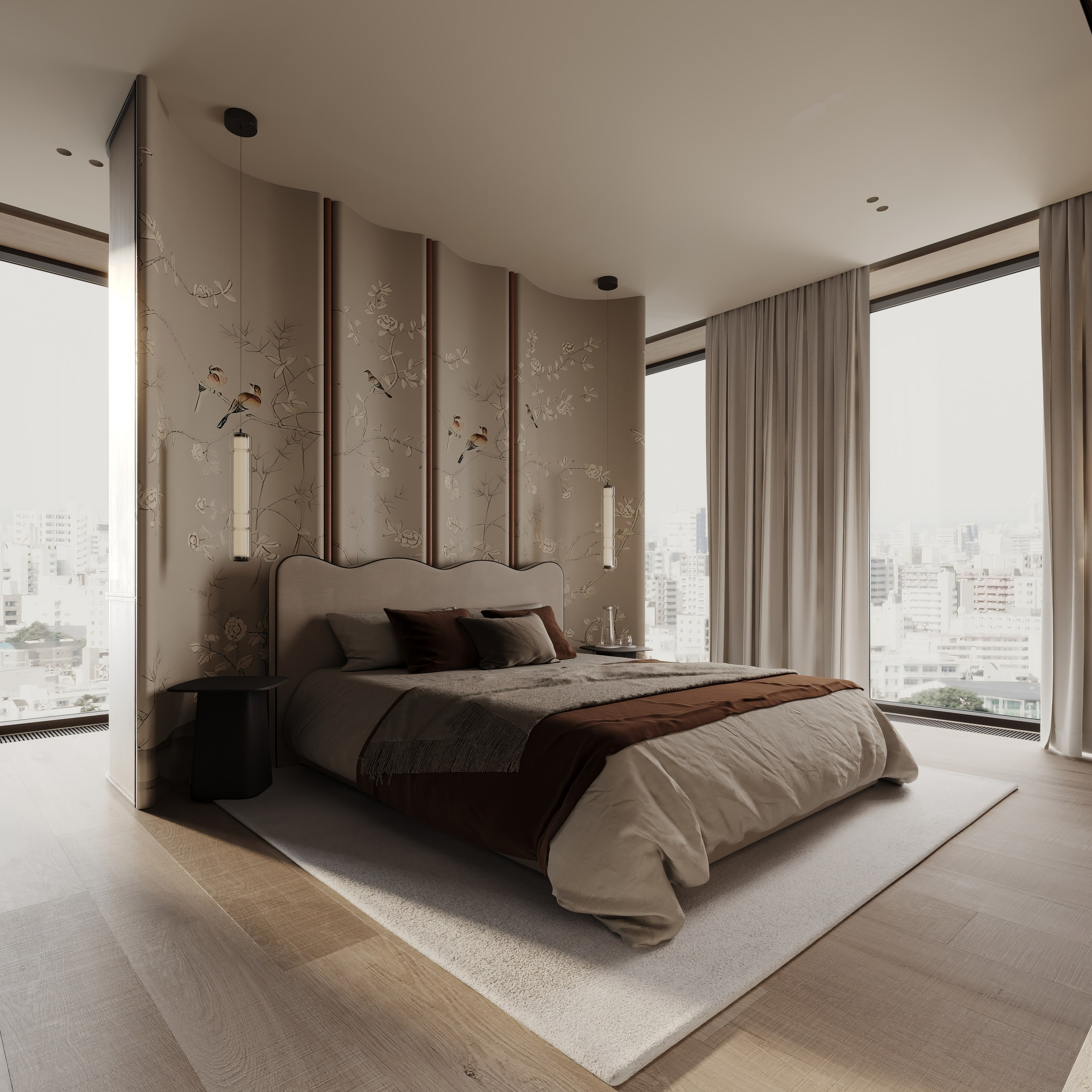 3D Scene Bedroom. Anastasia Sorochin| 3d Visualization